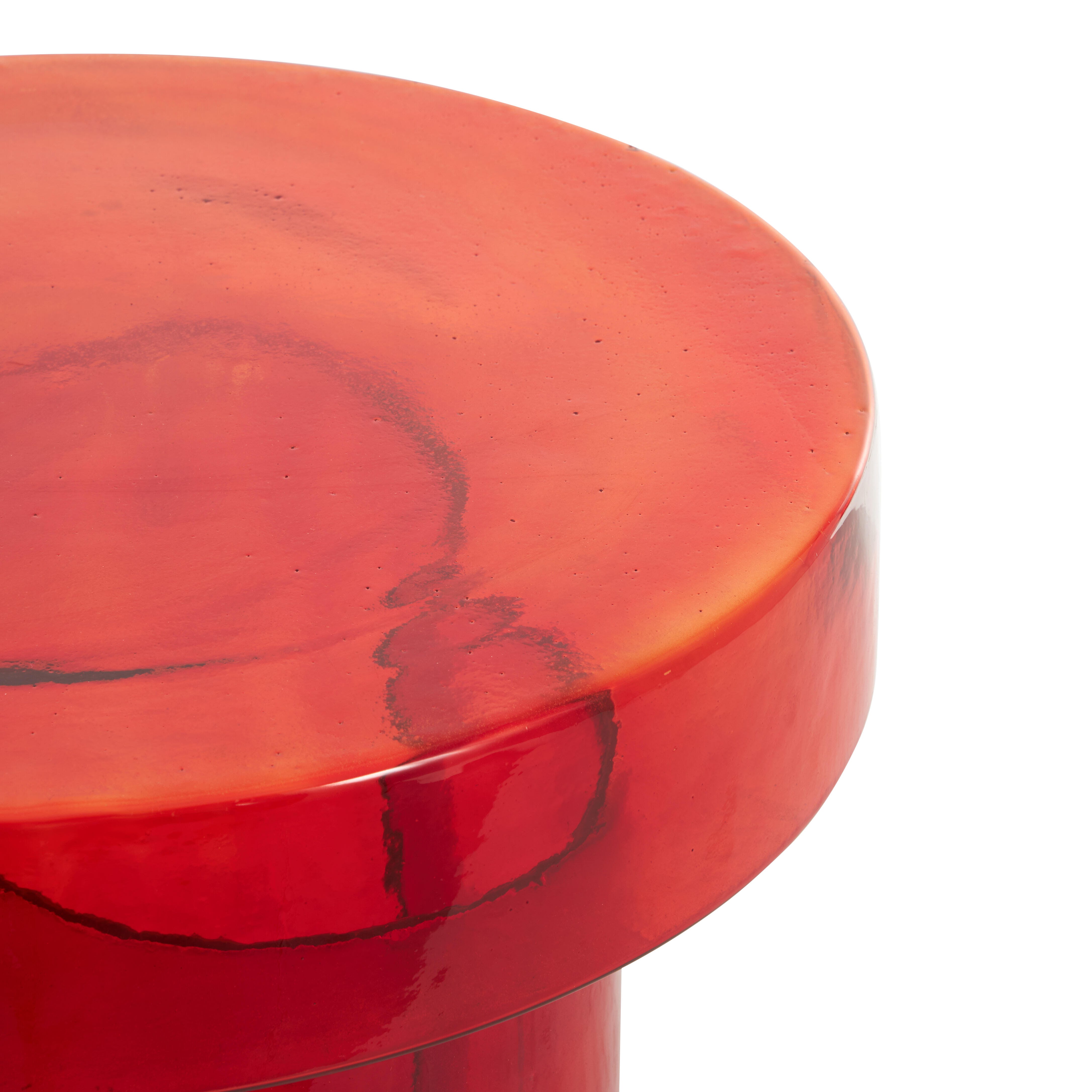 Bayberry Lane Accent Side Table, Red, large