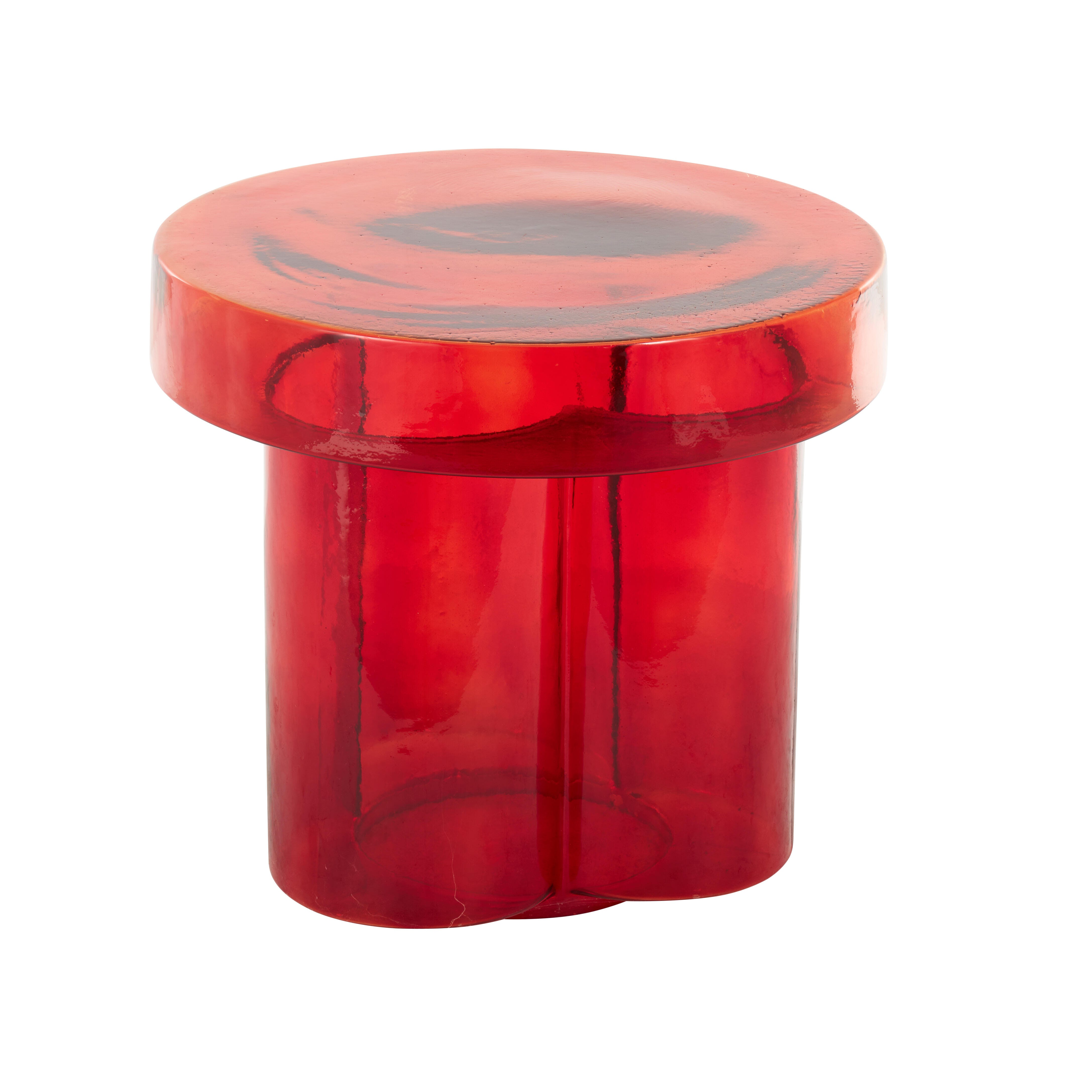Bayberry Lane Accent Side Table, Red, large