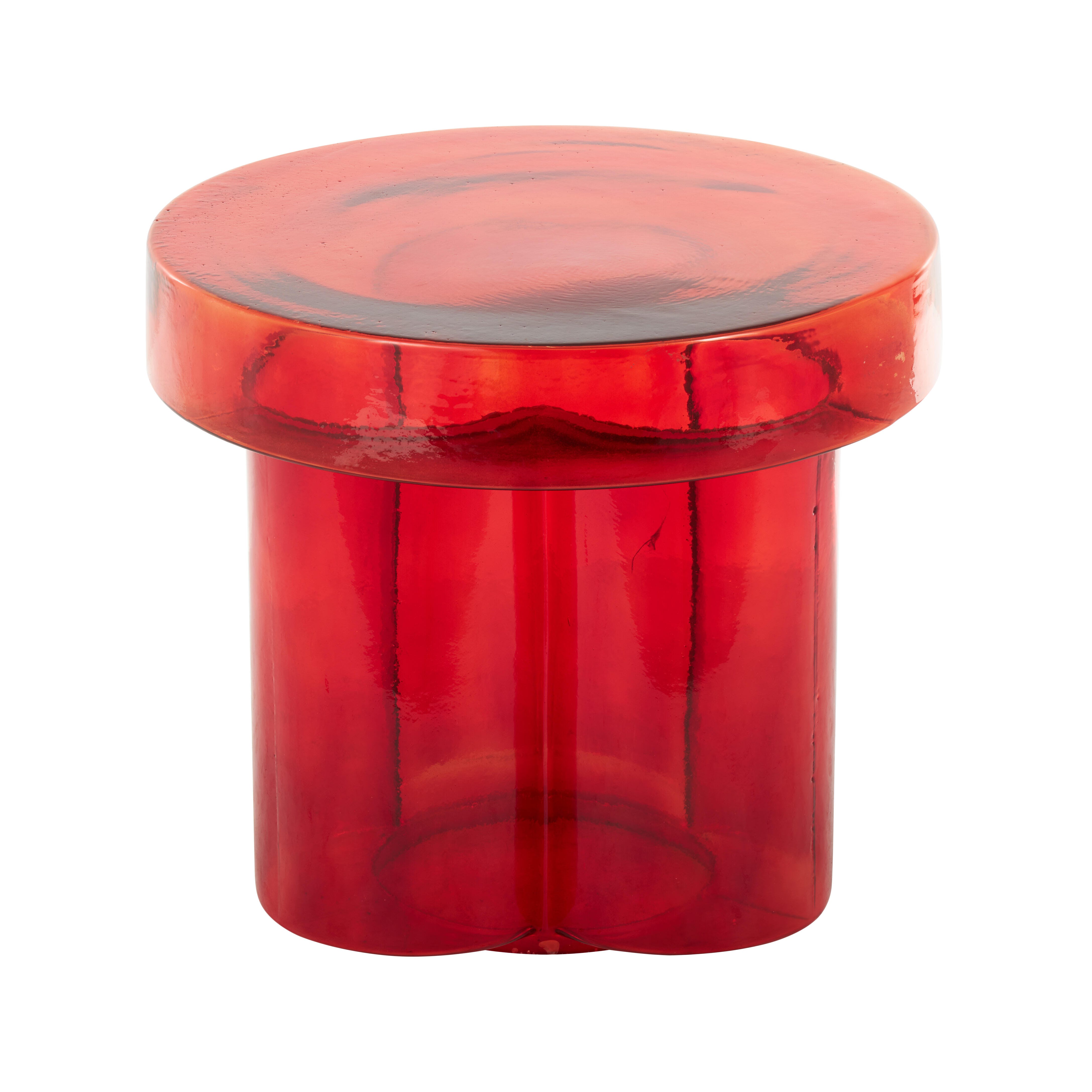 Bayberry Lane Accent Side Table, Red, large