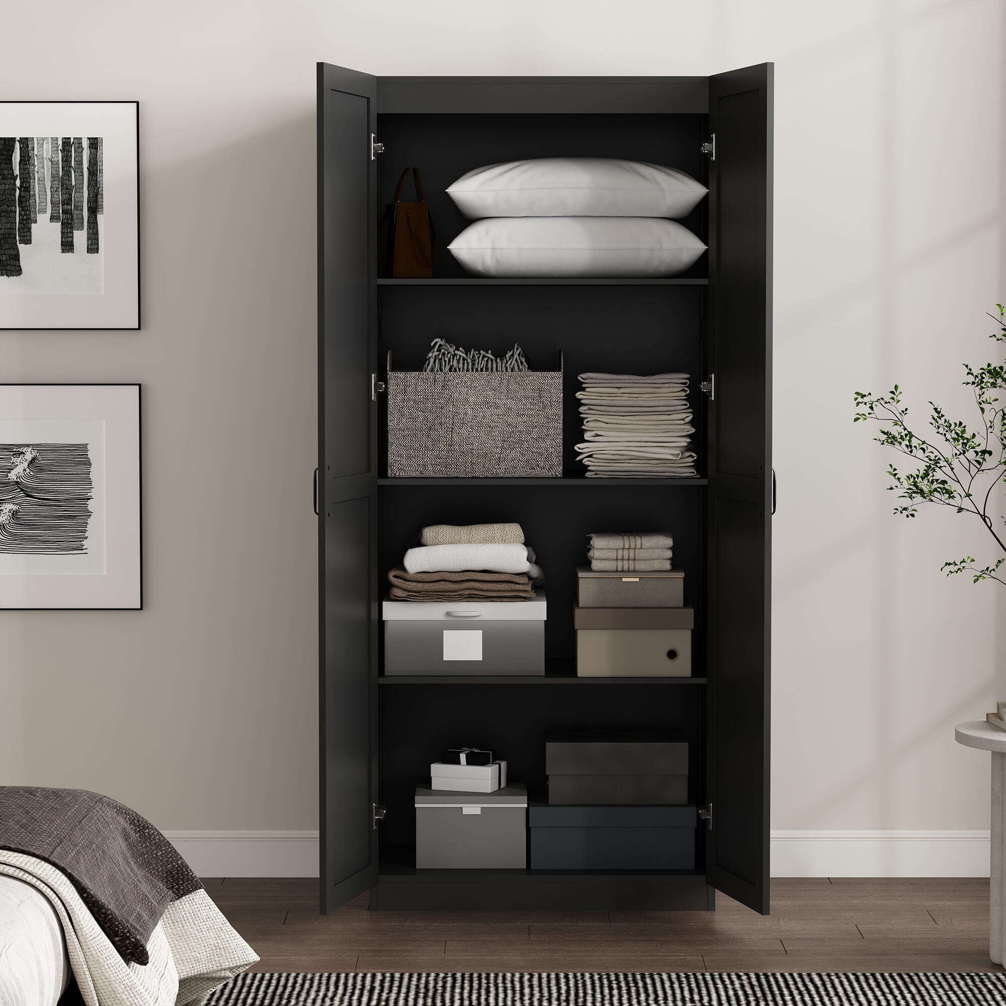 Manhattan Comfort Cornelia Storage Closet 30