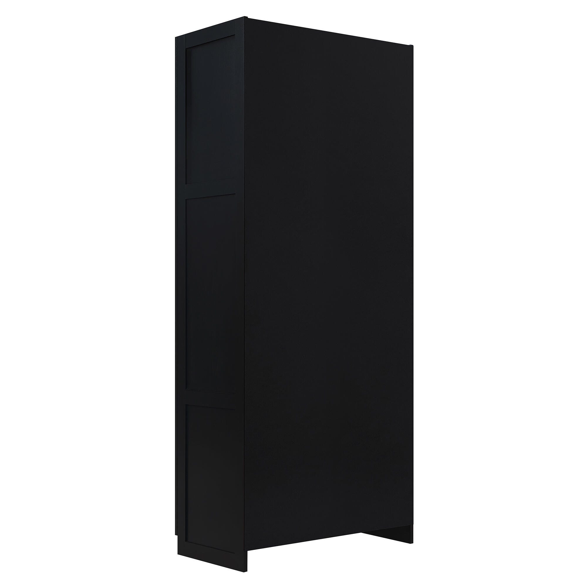 Manhattan Comfort Cornelia Storage Closet 30" Width, Black, large