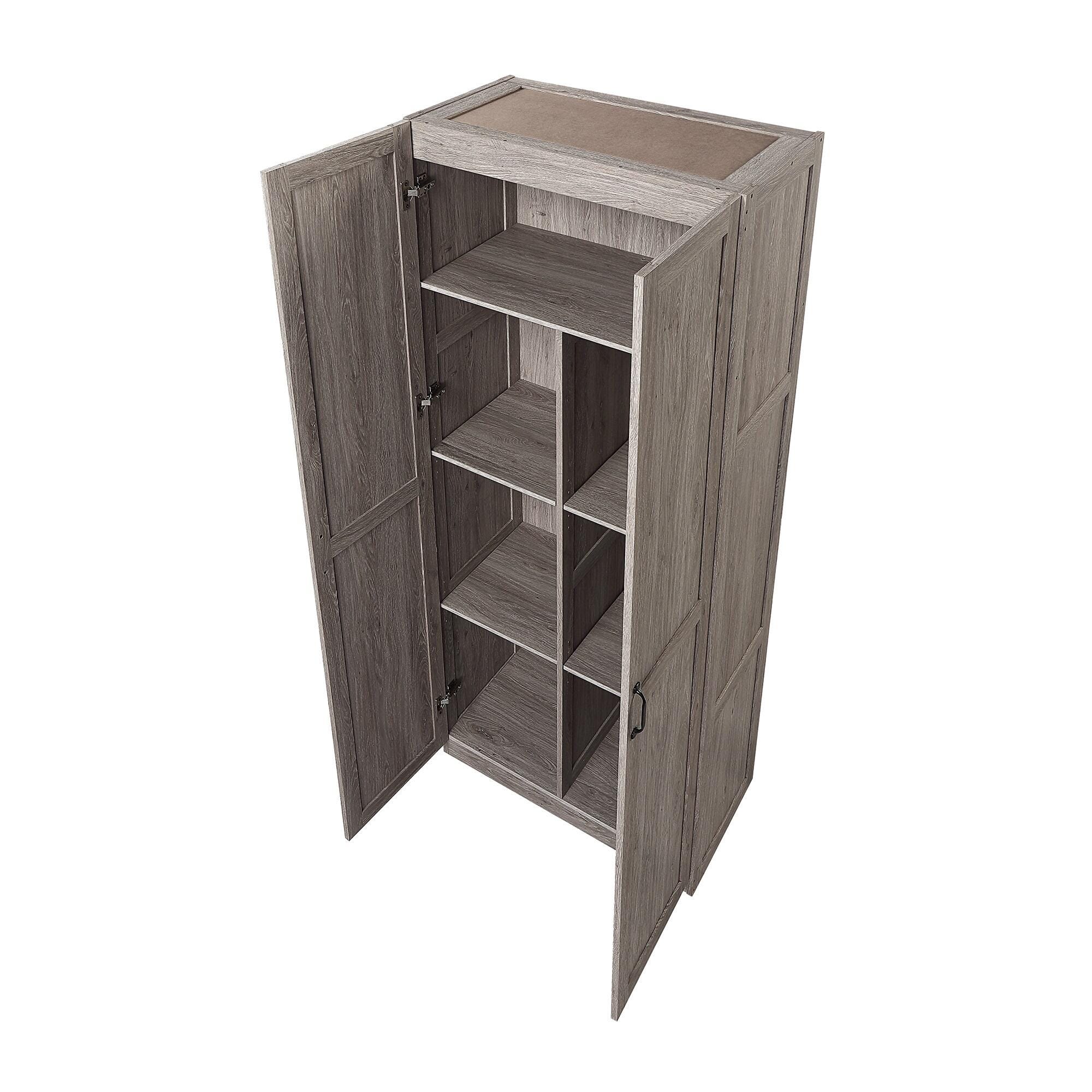 Manhattan Comfort Cornelia Storage Closet 30" Width, Gray, large
