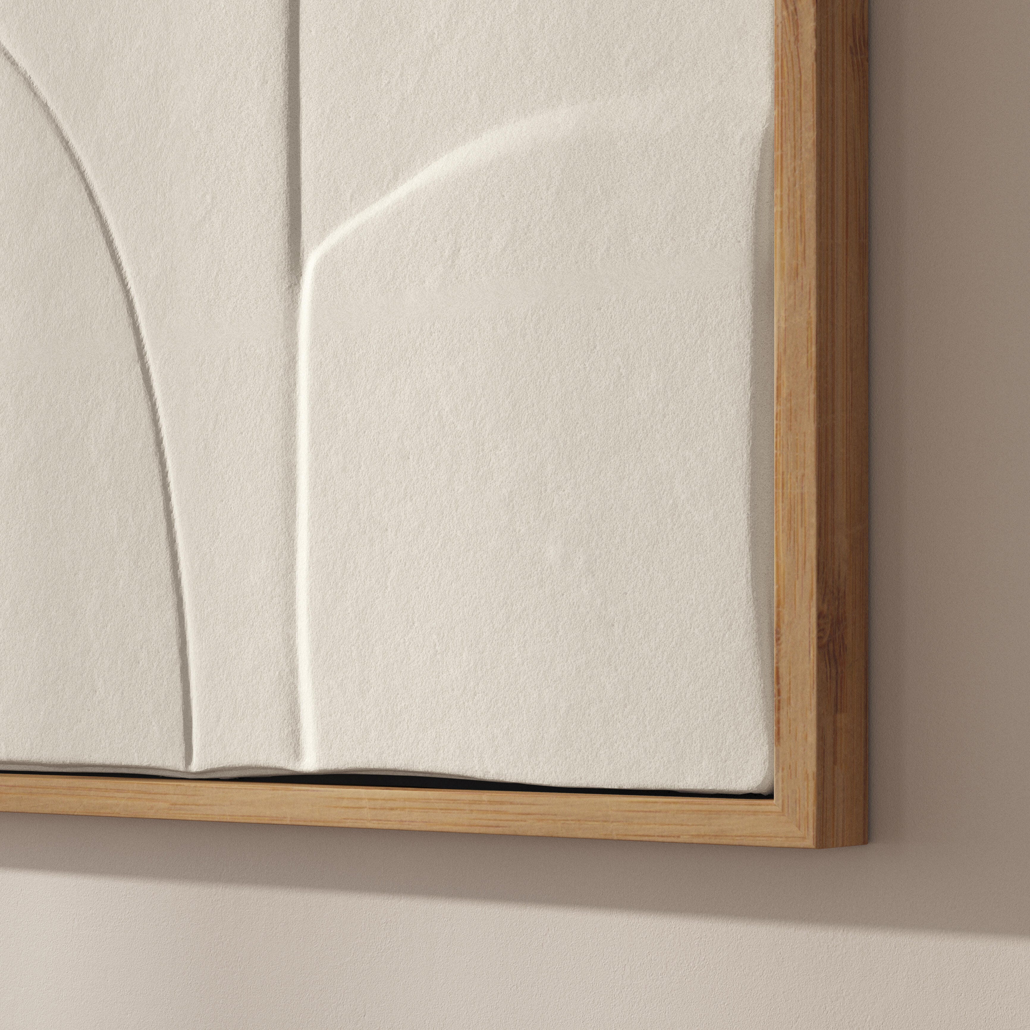 Ashley Luxe Oliver Diptych Panels | Off-White | Walnut | Set of 2, , large
