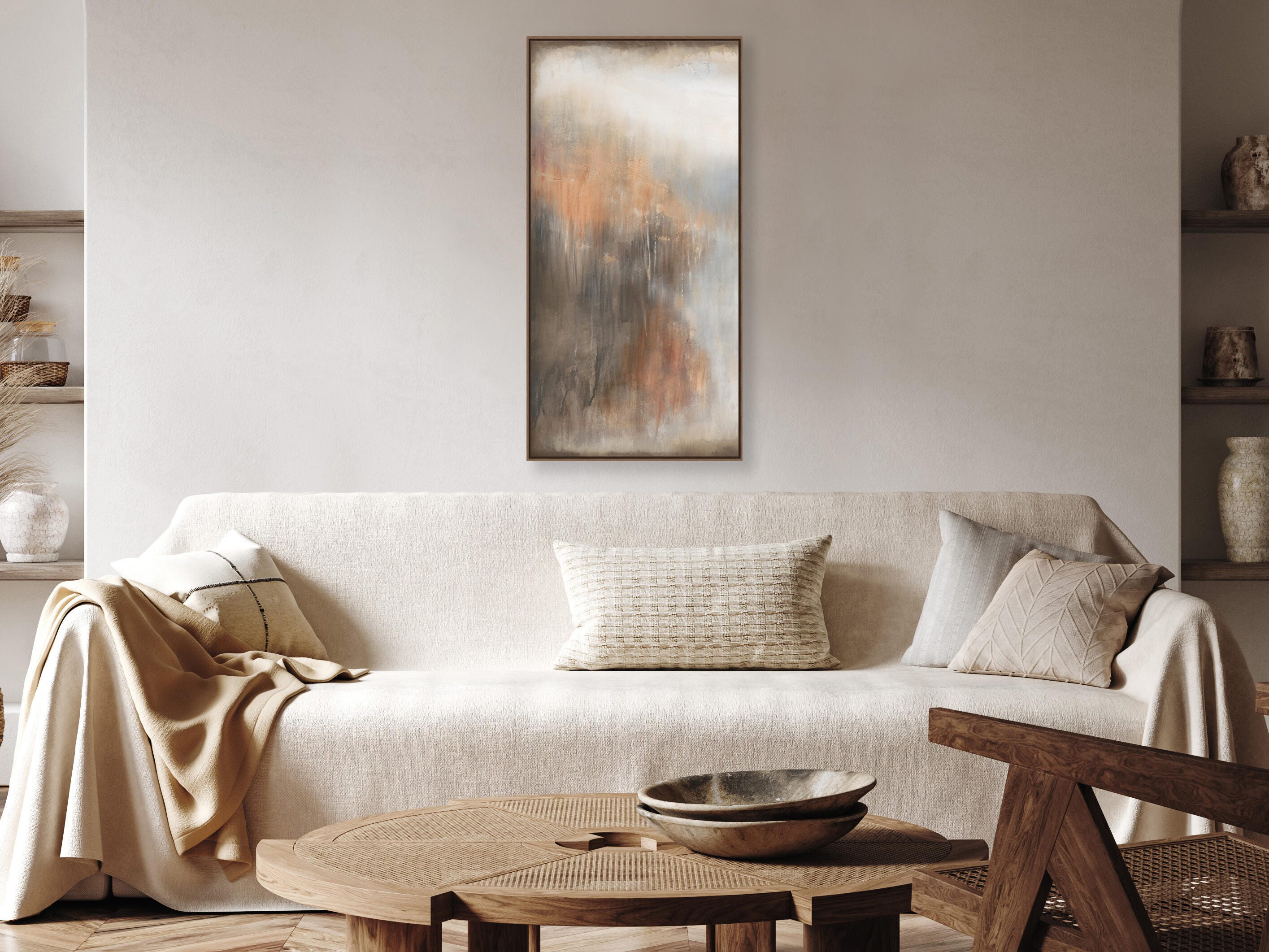 Ashley Luxe Terracotta Haze I - 36 x 72