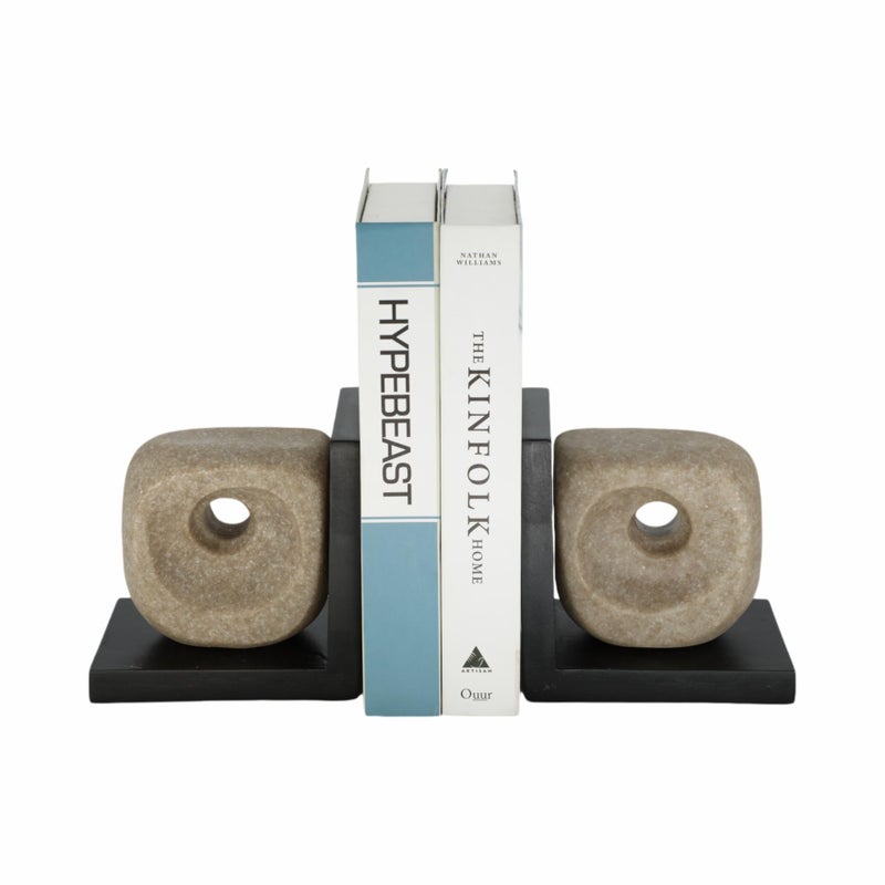 Ashley Luxe Geometric Bookends (Set of 2)
