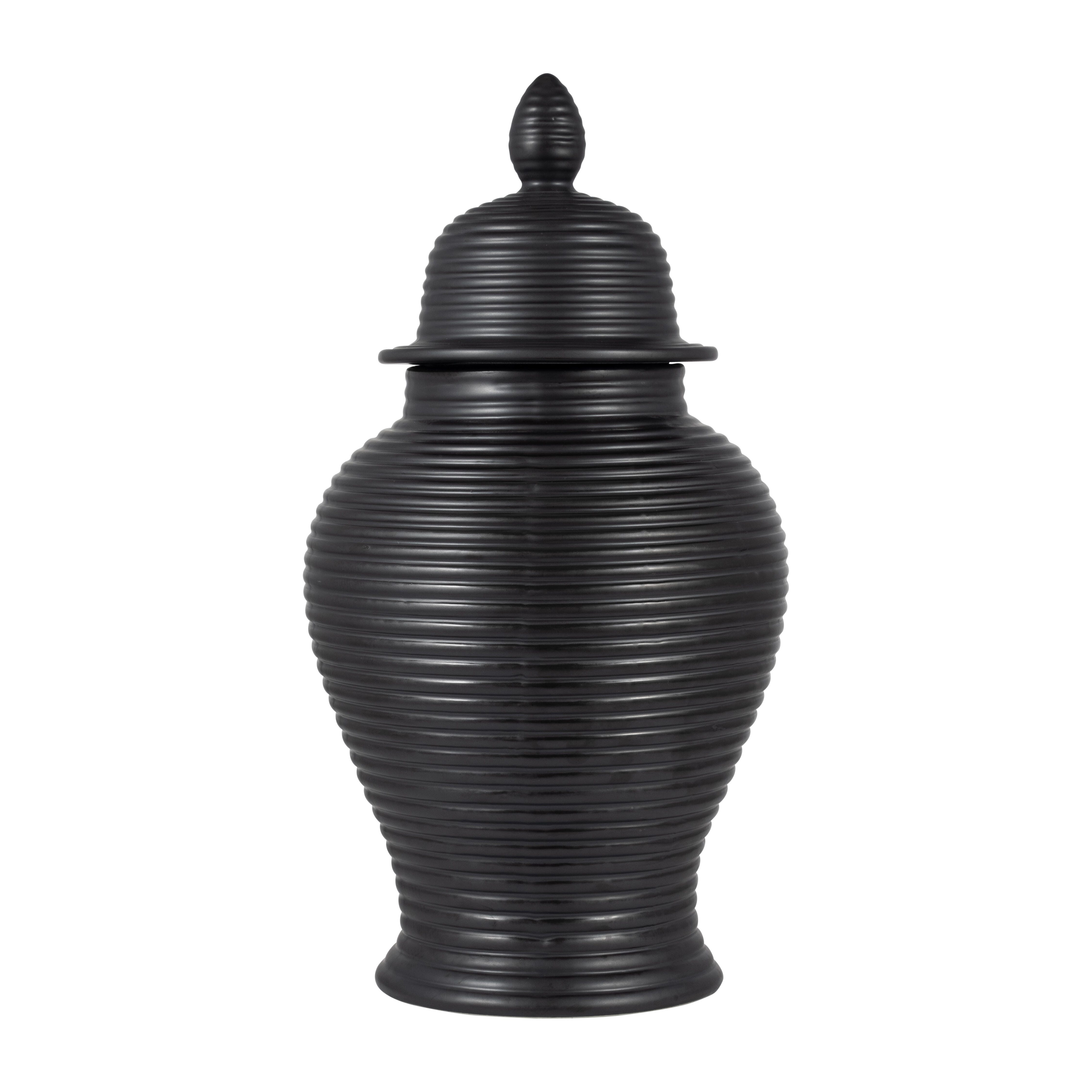 Ashley Luxe Large Ceramic Temple Jar