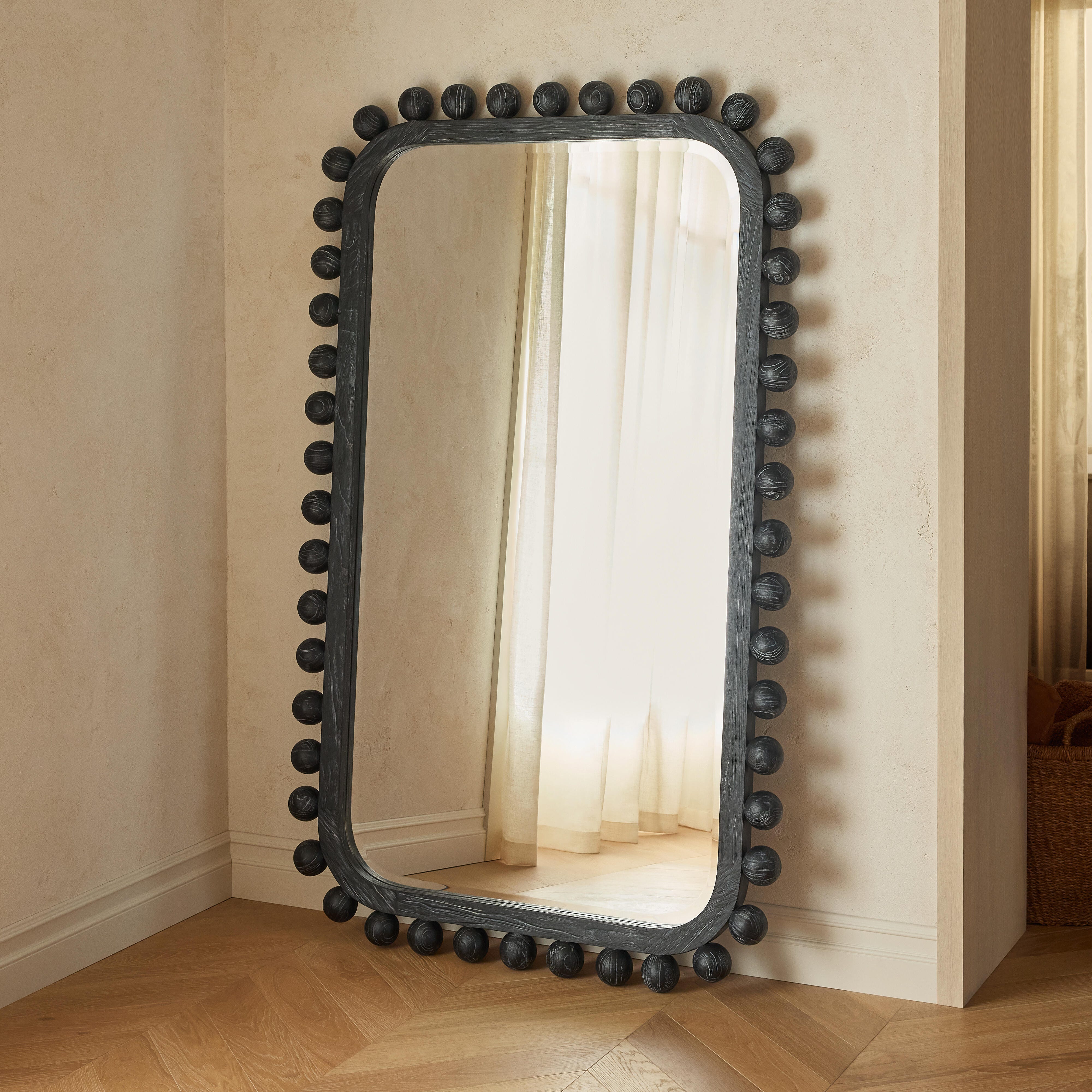 Ashley Luxe Brianza Mirror - 46 x 88 Ebony, , large