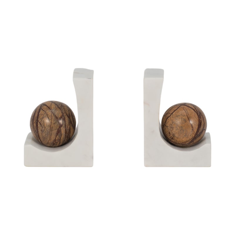 Ashley Luxe Marble Bookends (Set of 2)