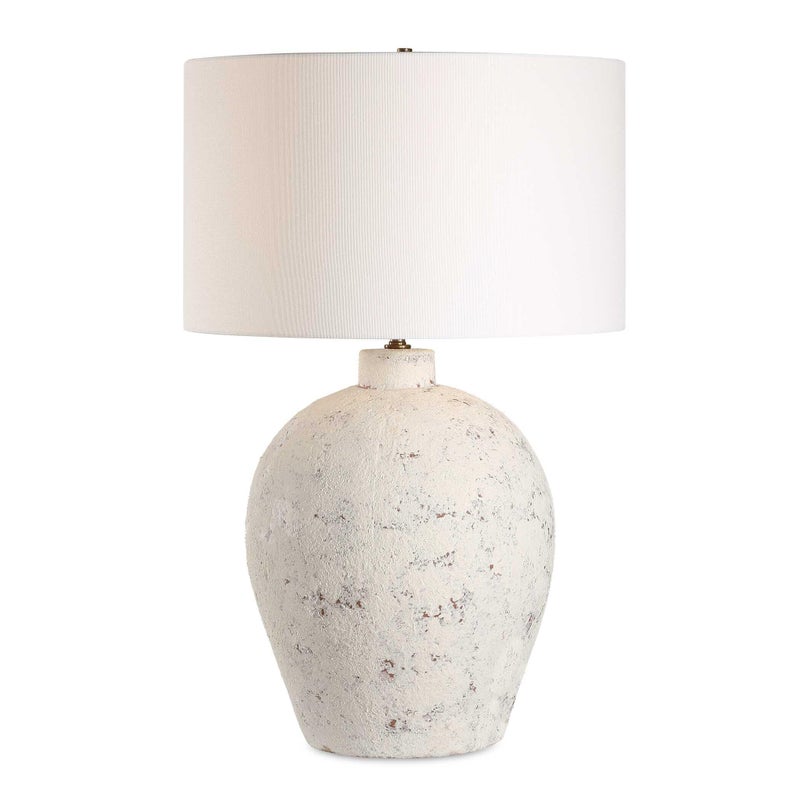 Ashley Luxe Distressed Porcelain Urn Table Lamp