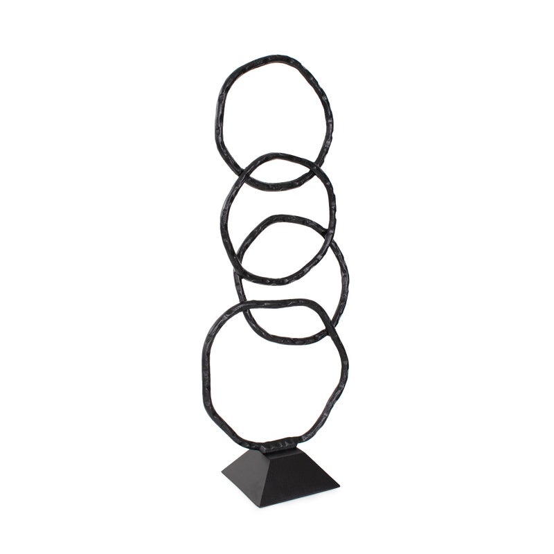 Ashley Luxe Textured Disc Sculpture