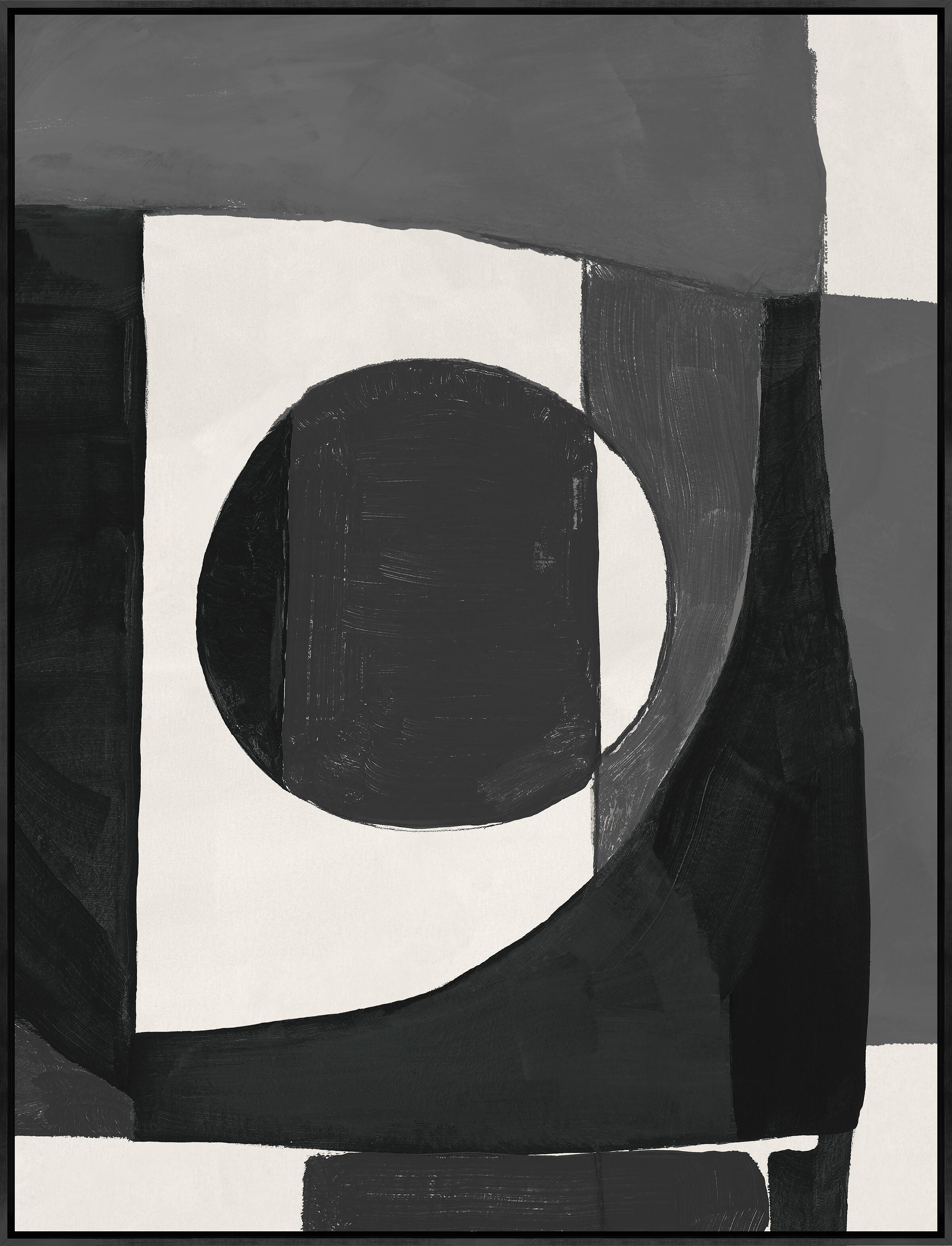 Ashley Luxe Fragments Of A Forgotten Moon III - 30 x 40, Black/White, large