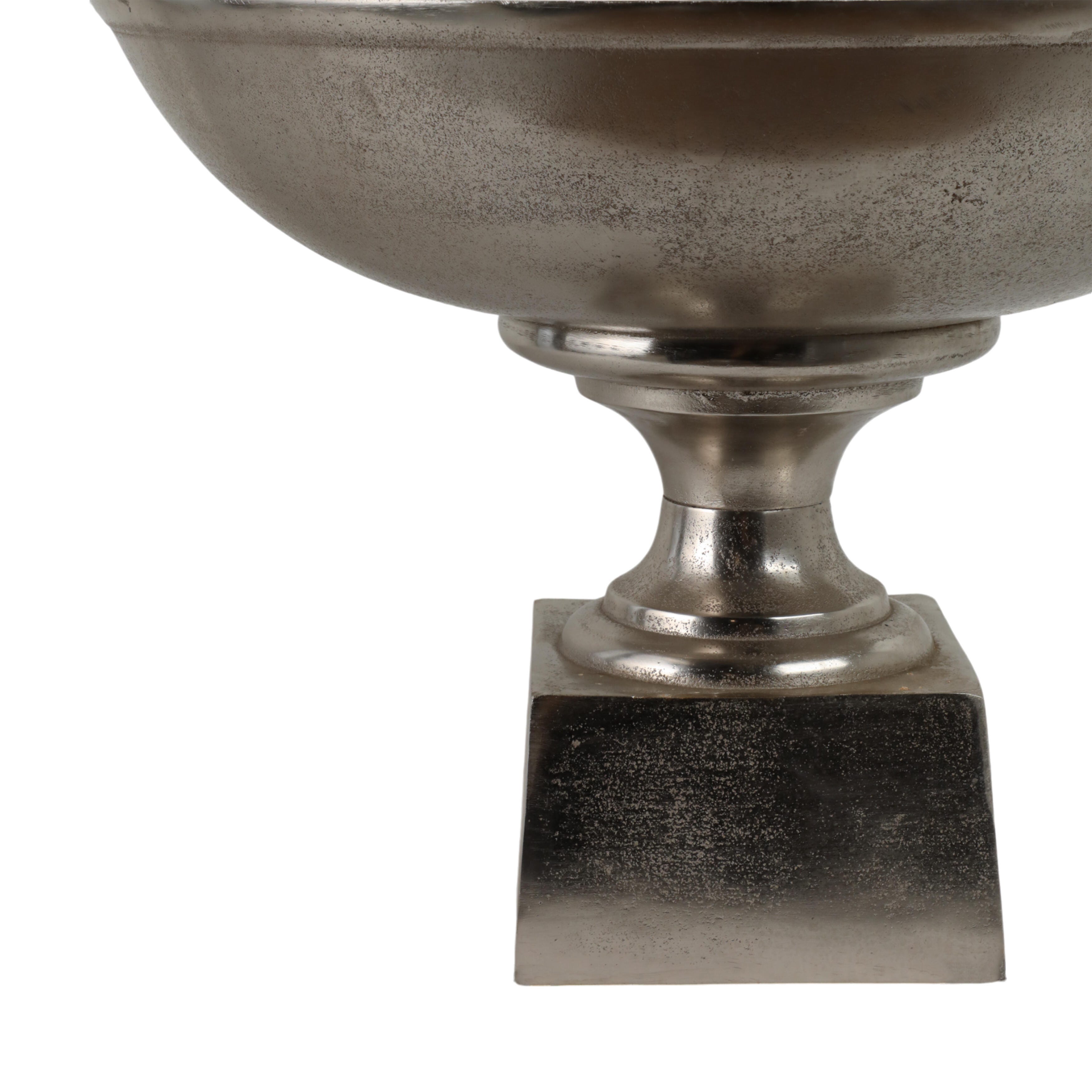 Ashley Luxe 20” Kenosha Silver Aluminum Bowl, , large