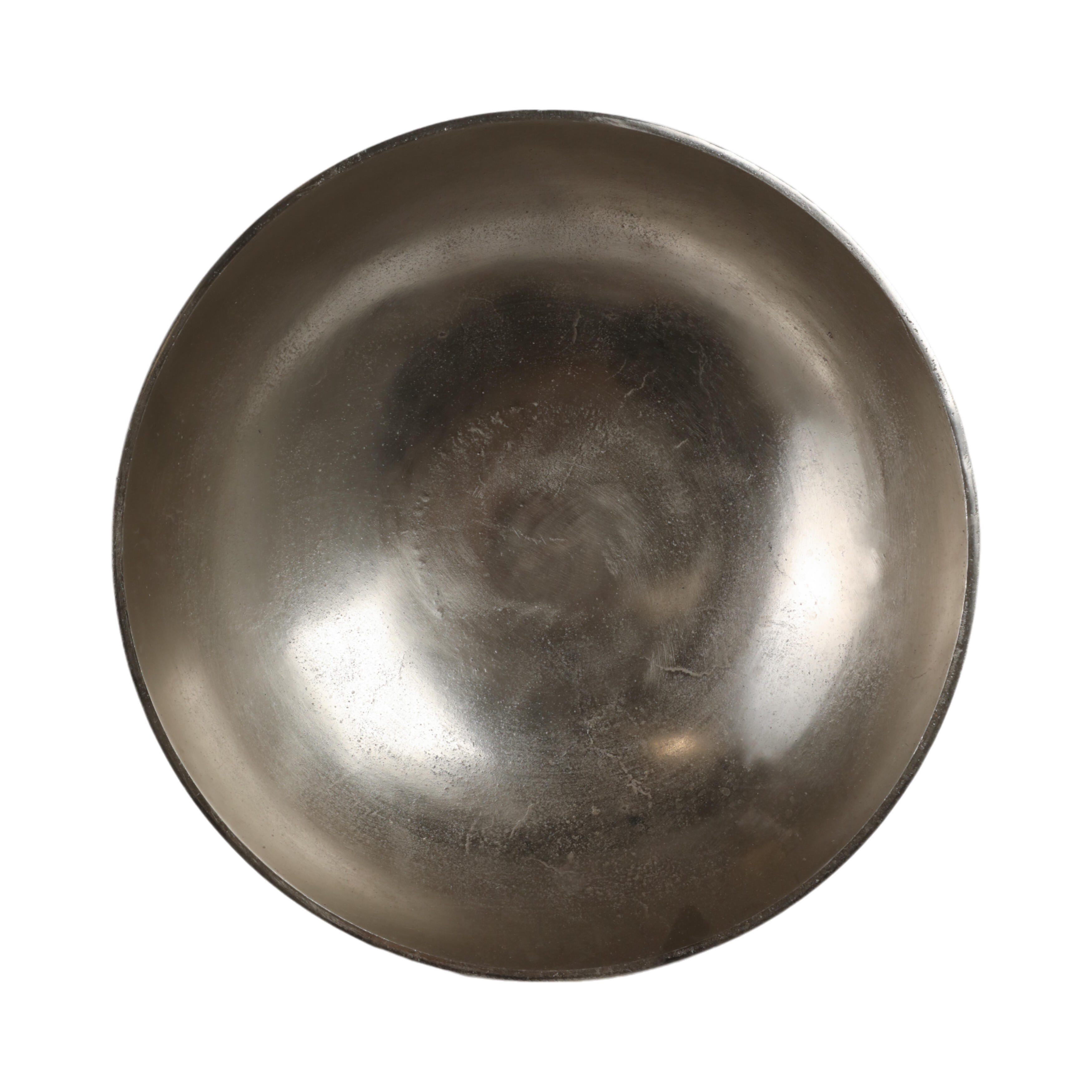 Ashley Luxe 20” Kenosha Silver Aluminum Bowl, , large