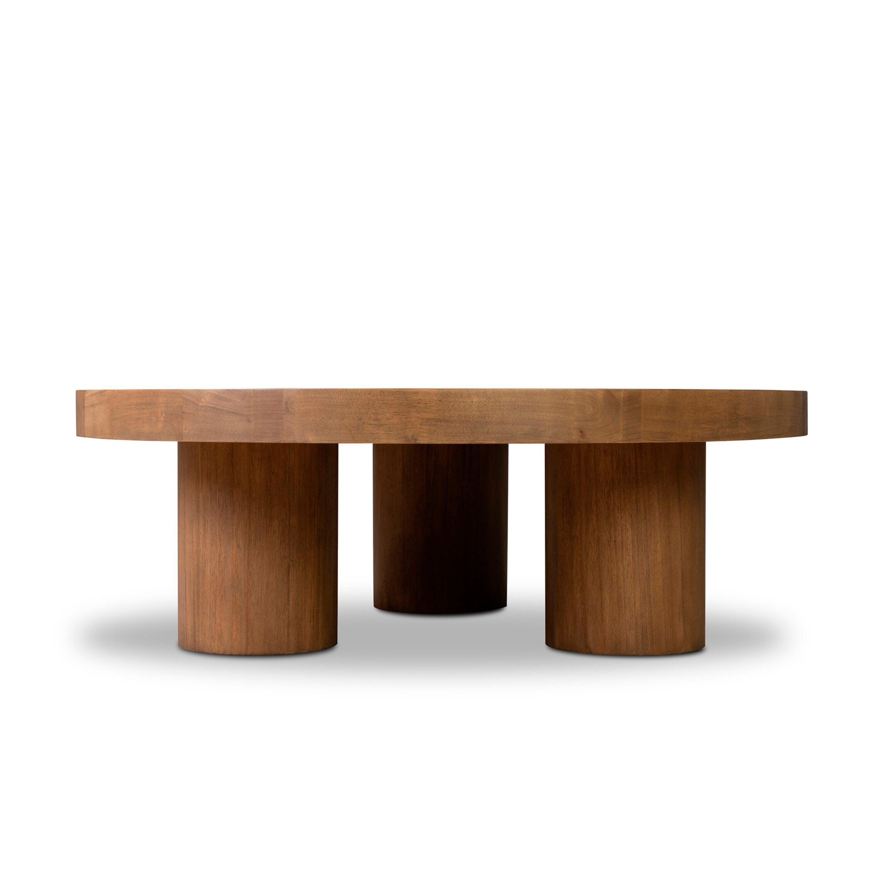 Ashley Luxe Schwell Coffee Table 2.0-Auburn Rubberwood, , large