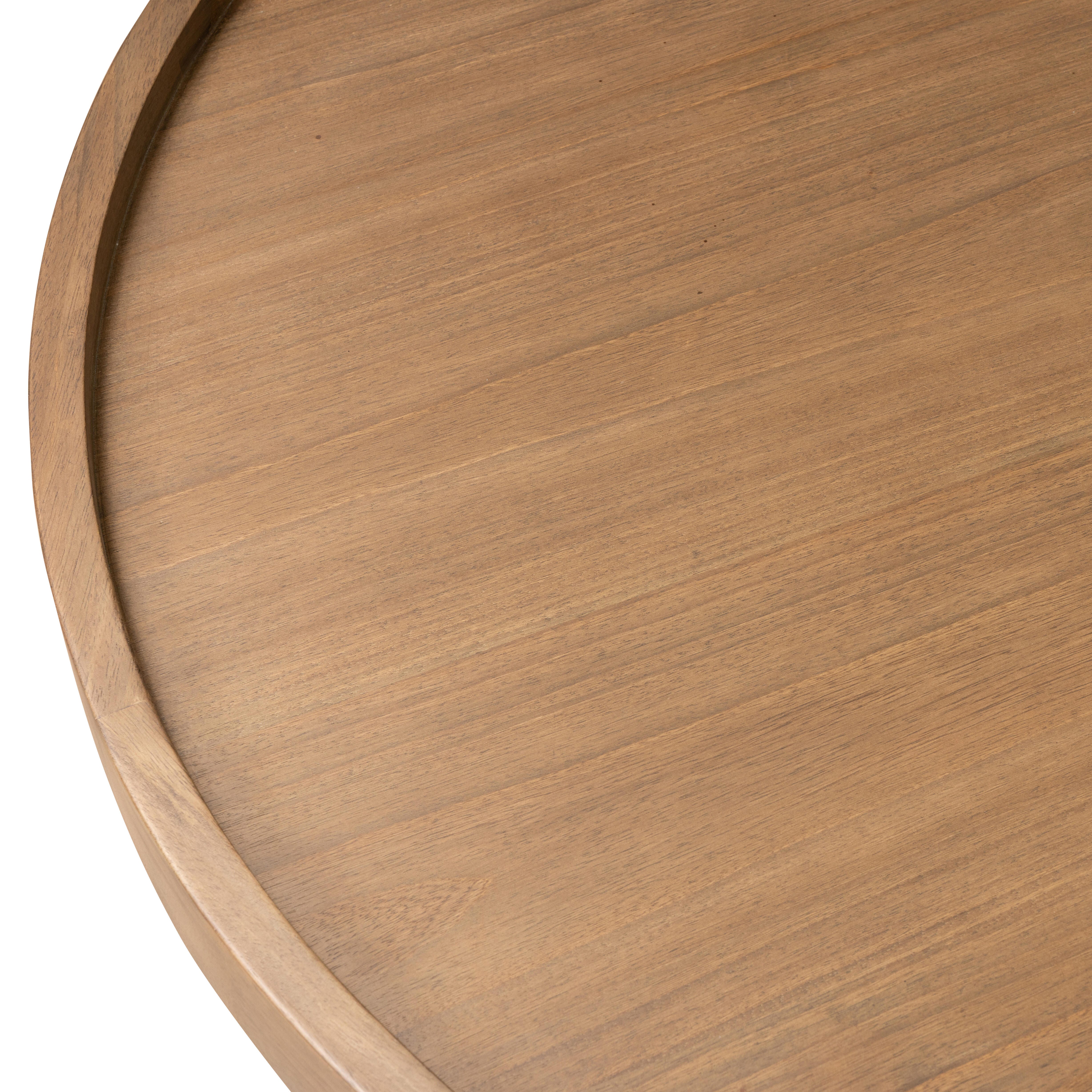 Ashley Luxe Schwell Coffee Table 2.0-Auburn Rubberwood, , large