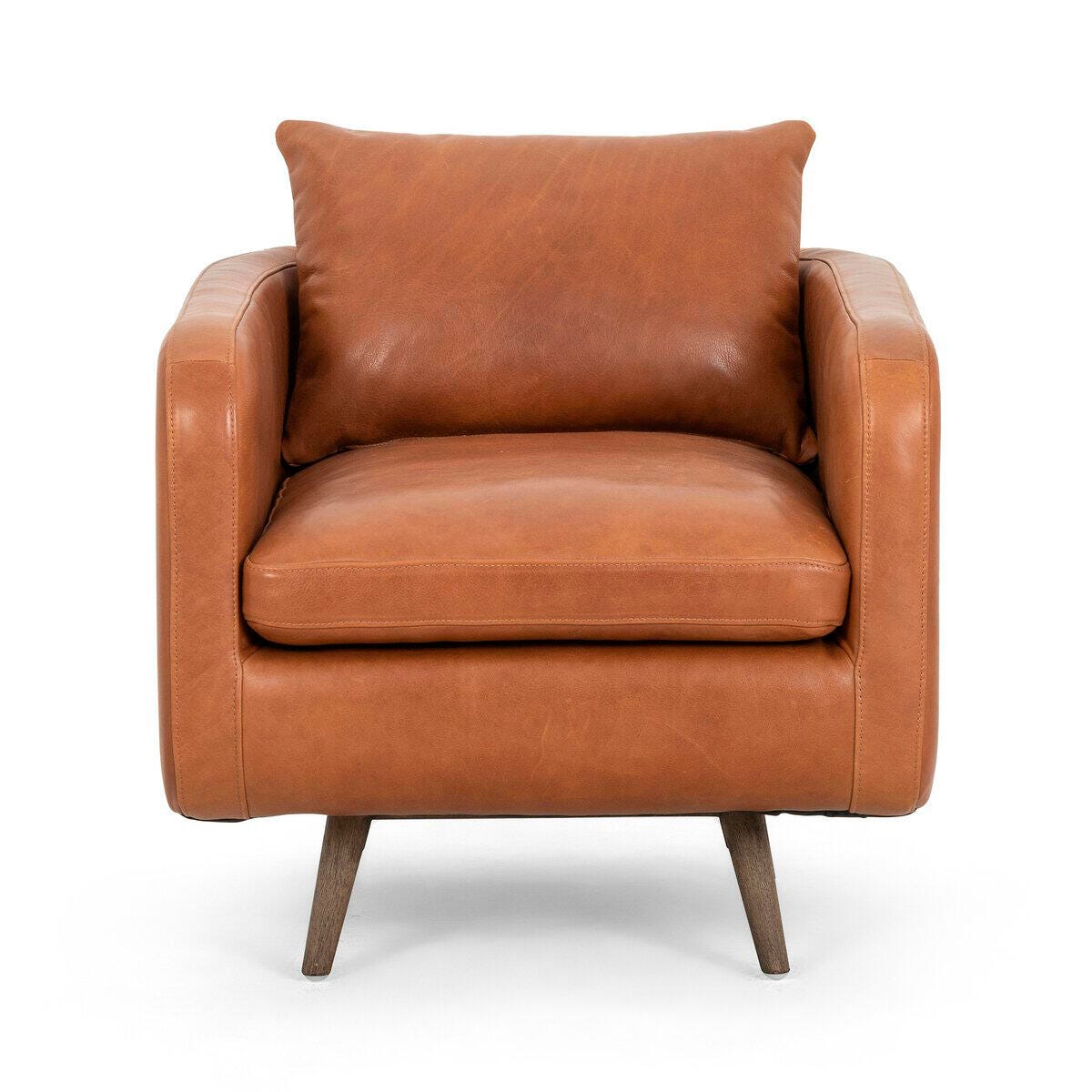 Ashley Luxe Kaya Swivel Chair-Carob Nutmeg, Cognac, large