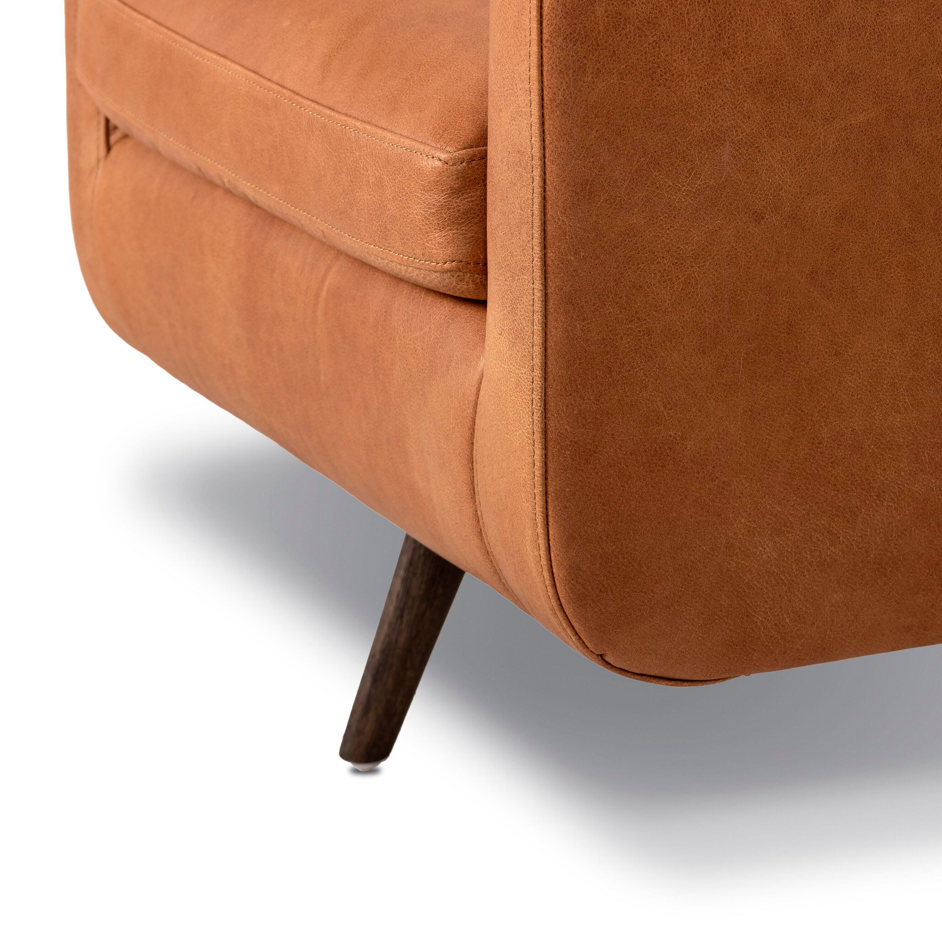 Ashley Luxe Kaya Swivel Chair-Carob Nutmeg, Cognac, large