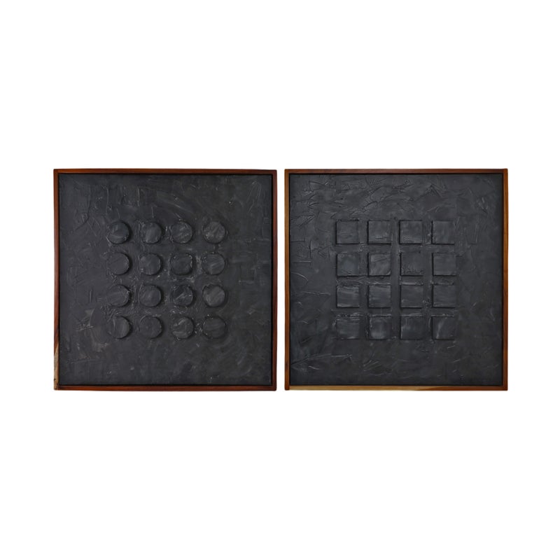 Ashley Luxe Geometric Canvas Wall Art (Set of 2)