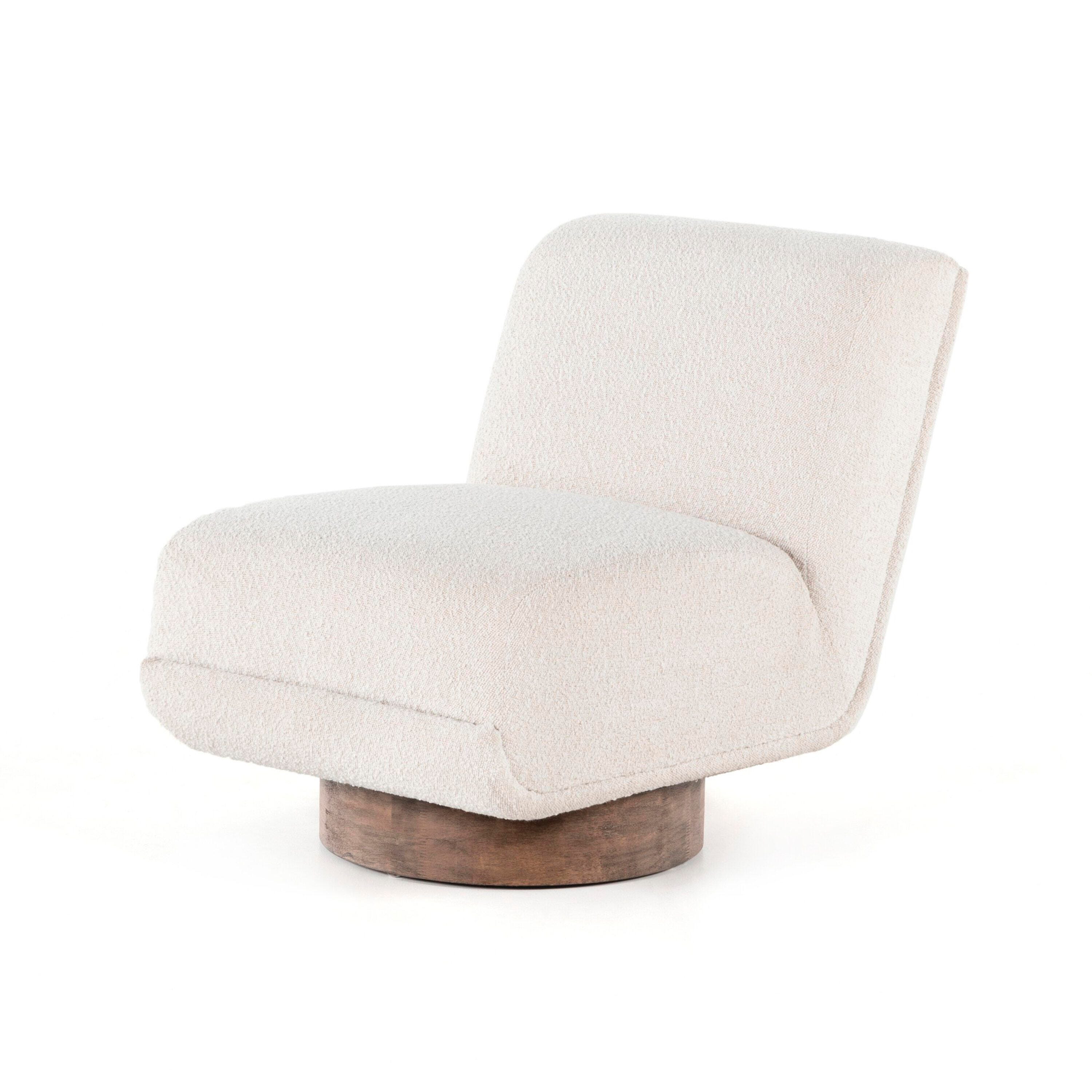 Ashley Luxe Bronwyn Swivel Chair-Knoll Natural, , rollover