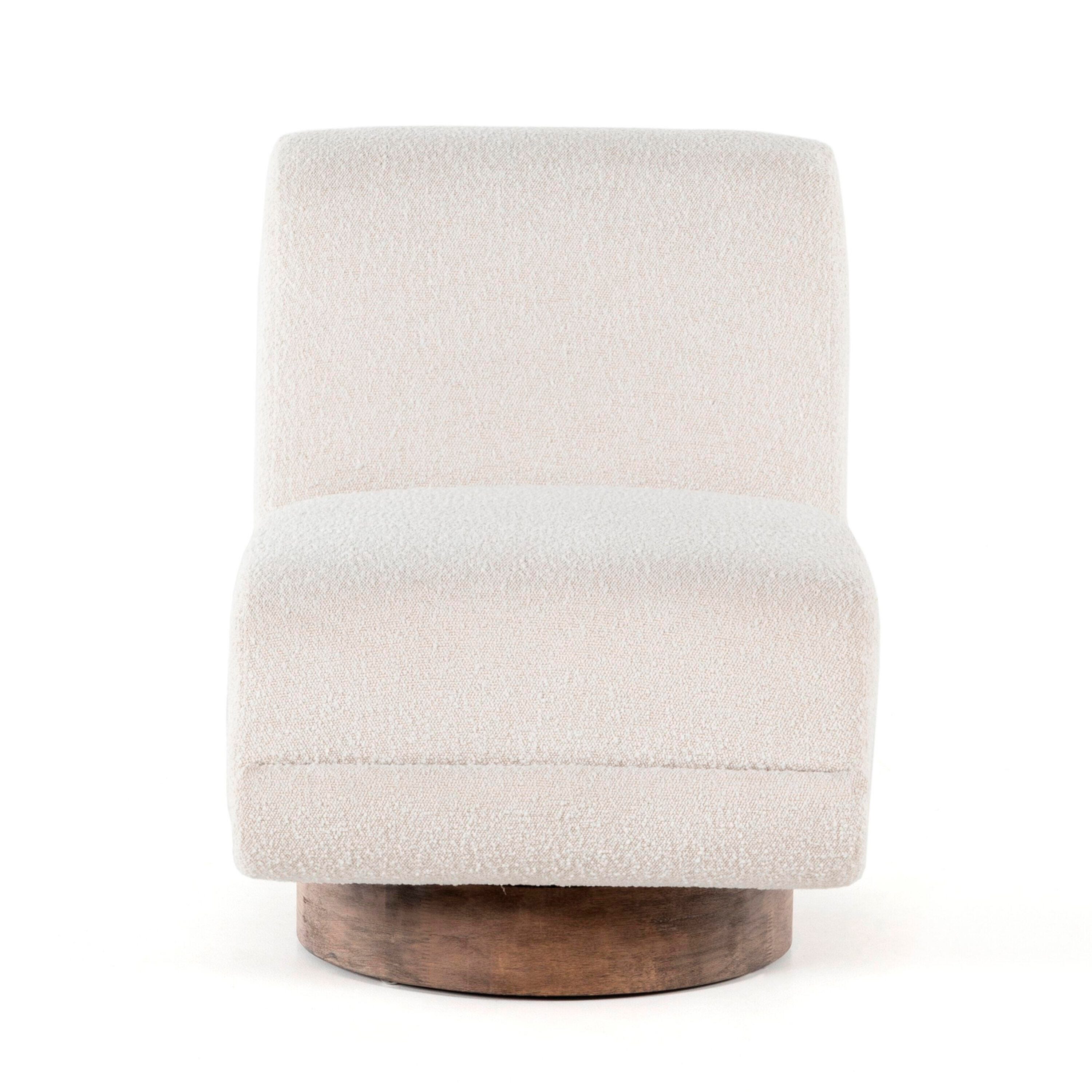 Ashley Luxe Bronwyn Swivel Chair-Knoll Natural, , large