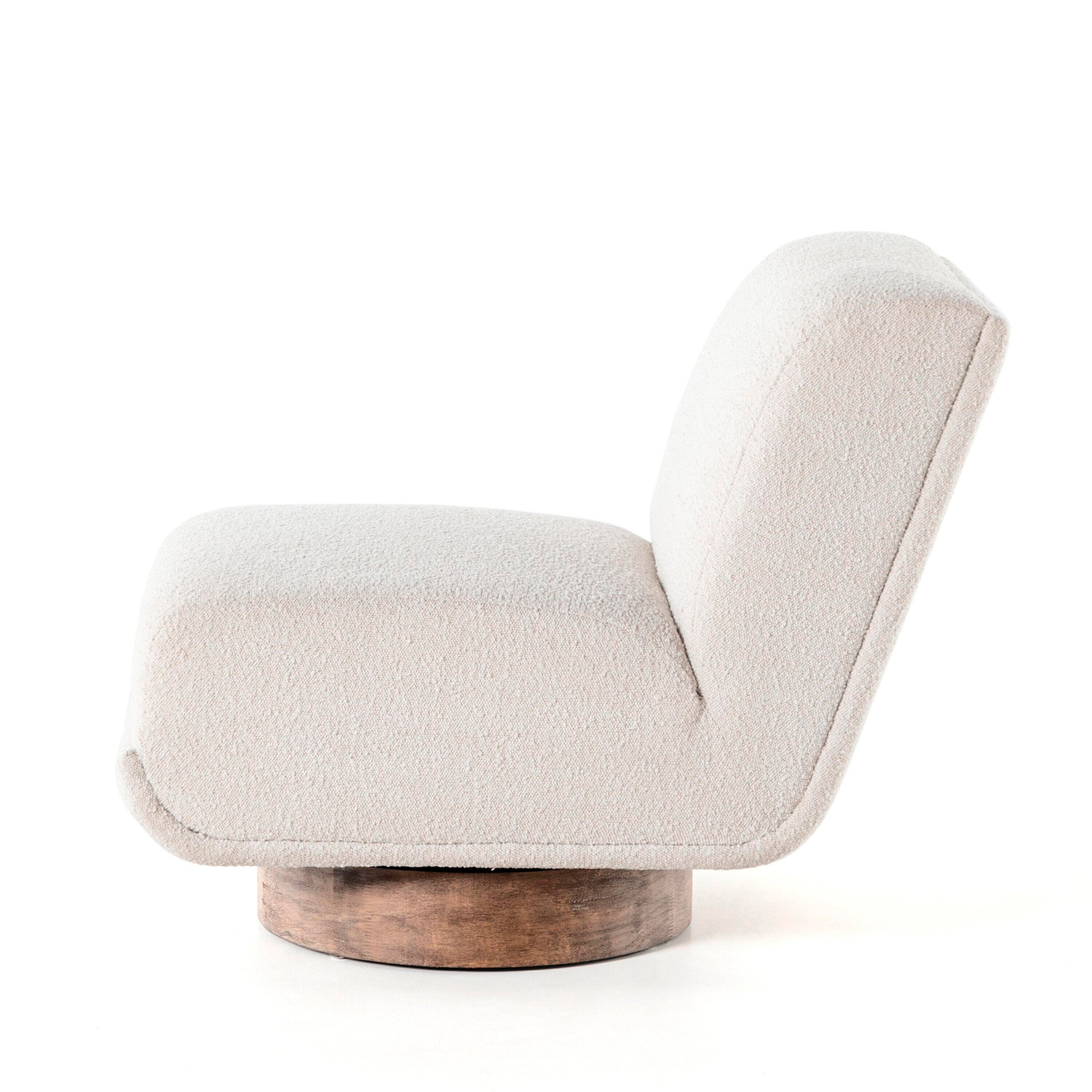 Ashley Luxe Bronwyn Swivel Chair-Knoll Natural, , large