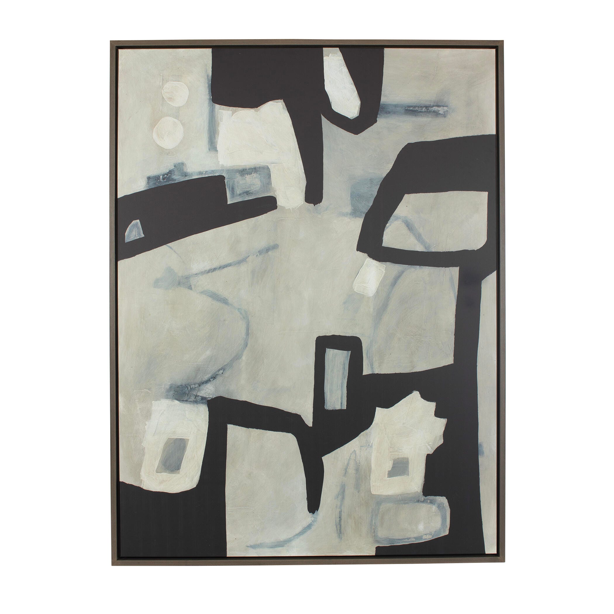 Ashley Luxe Been Around The Block Framed Canvas -44 x 44, Pine, large