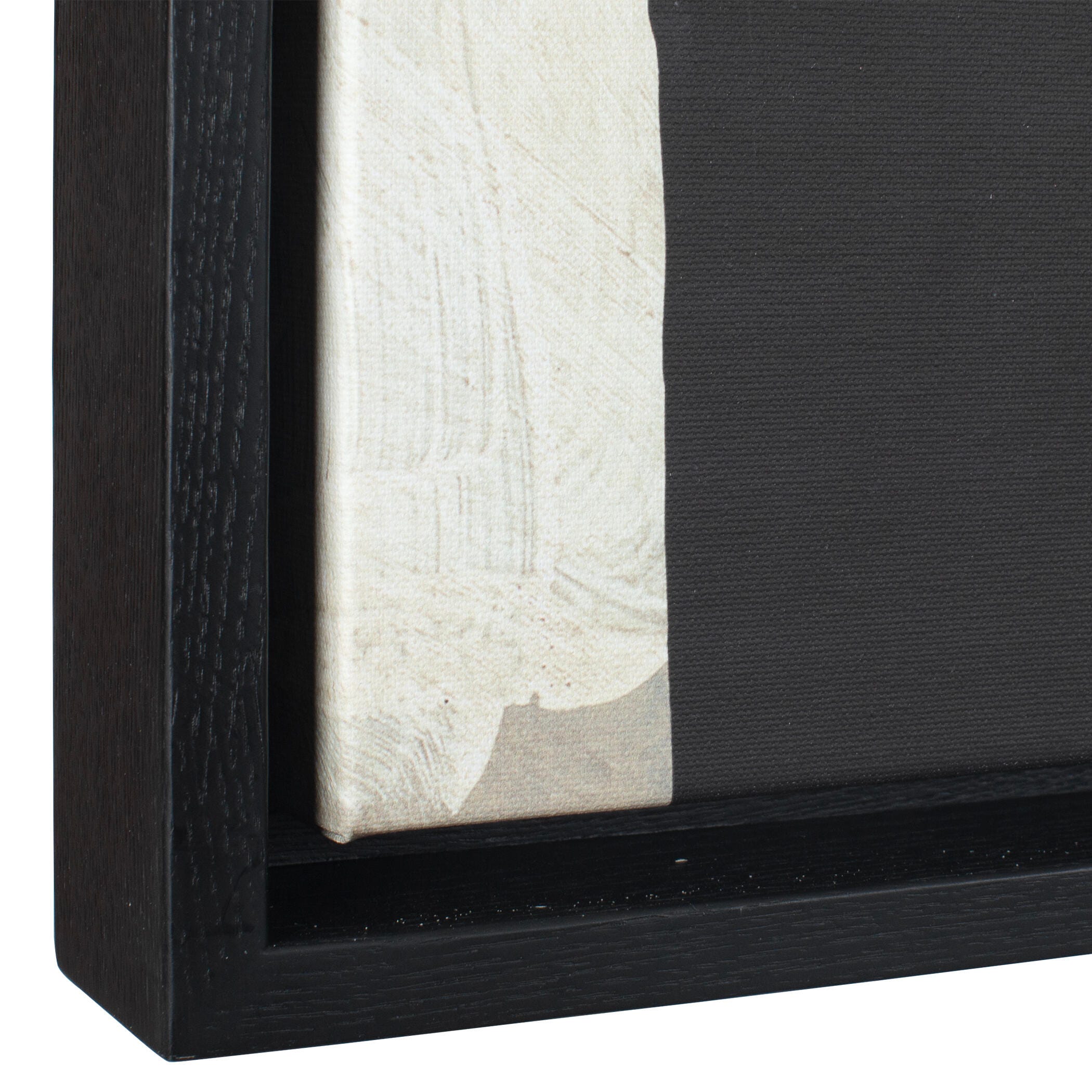 Ashley Luxe Been Around The Block Framed Canvas -44 x 44, Pine, large