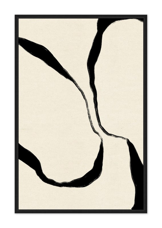 Ashley Luxe Ribbon Line Composition Giclée Canvas II