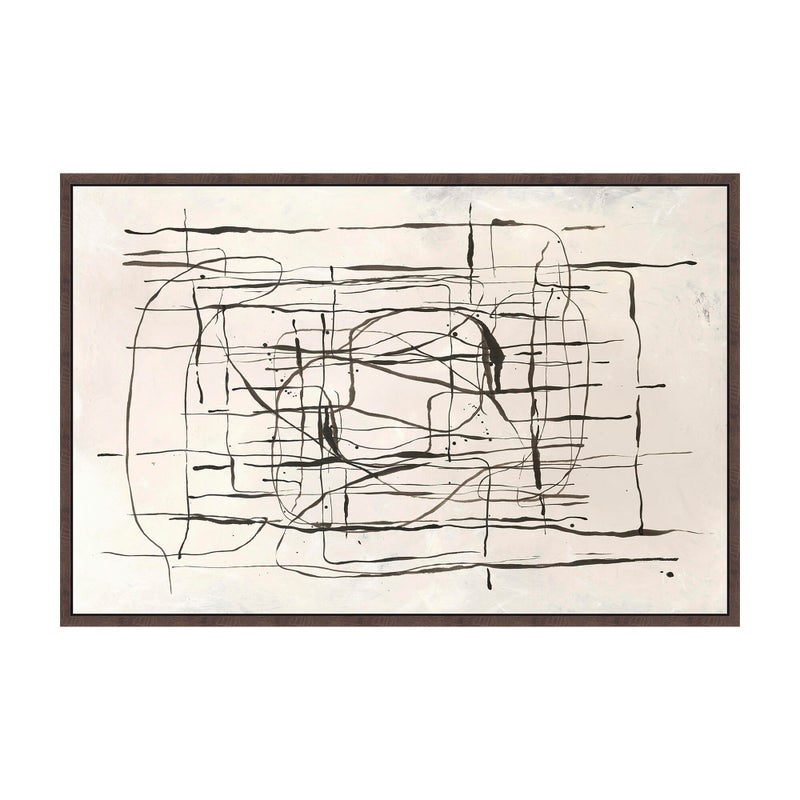 Ashley Luxe Calligraphic Abstract Giclée Canvas