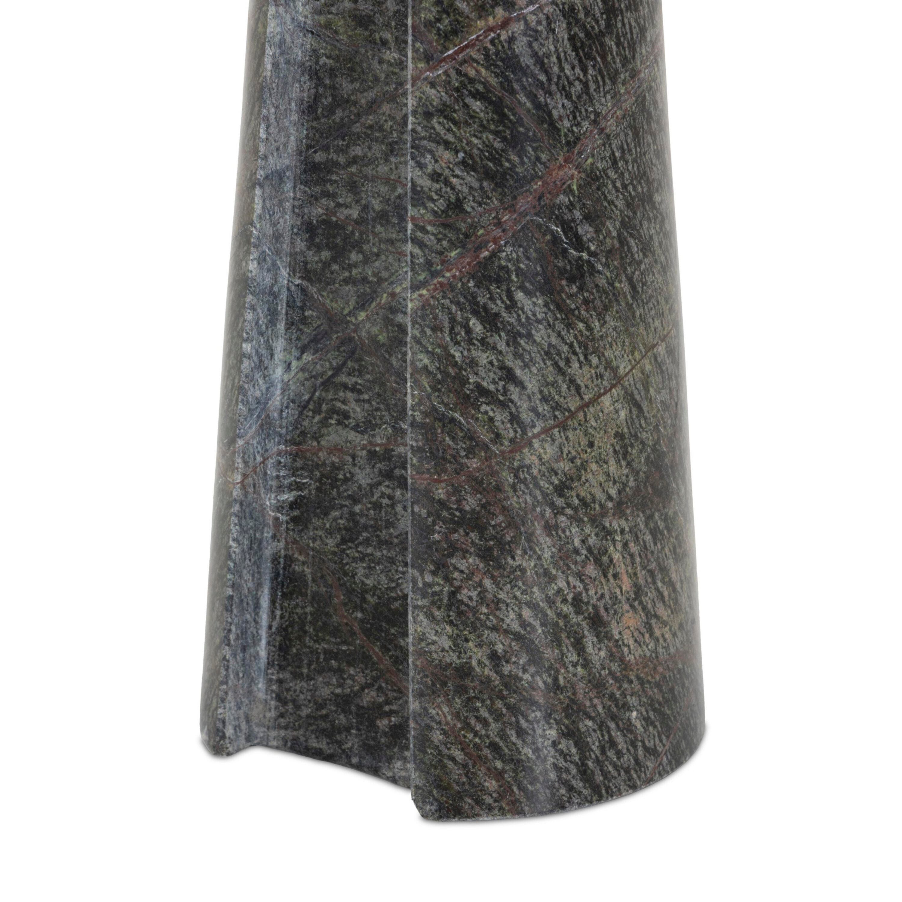 Ashley Luxe Aveline Accent Table-Polished Dark Green Marble, Green Marble, large