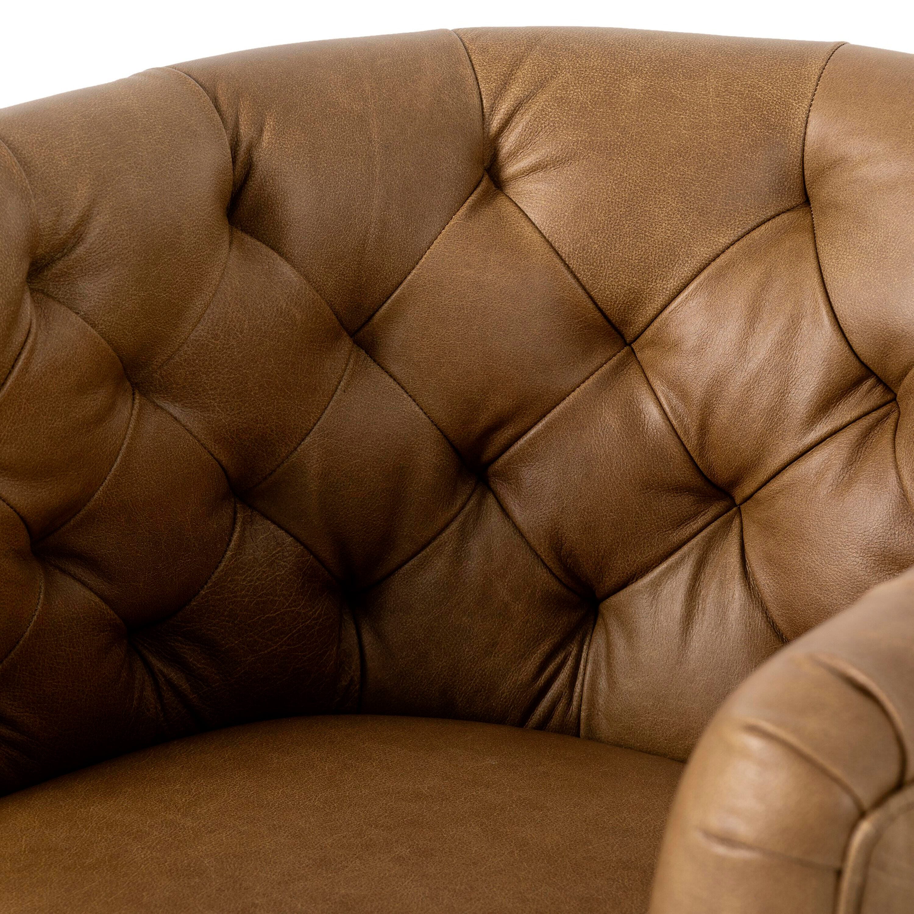 Ashley Luxe Hanover Swivel Chair-Carob Walnut, , large