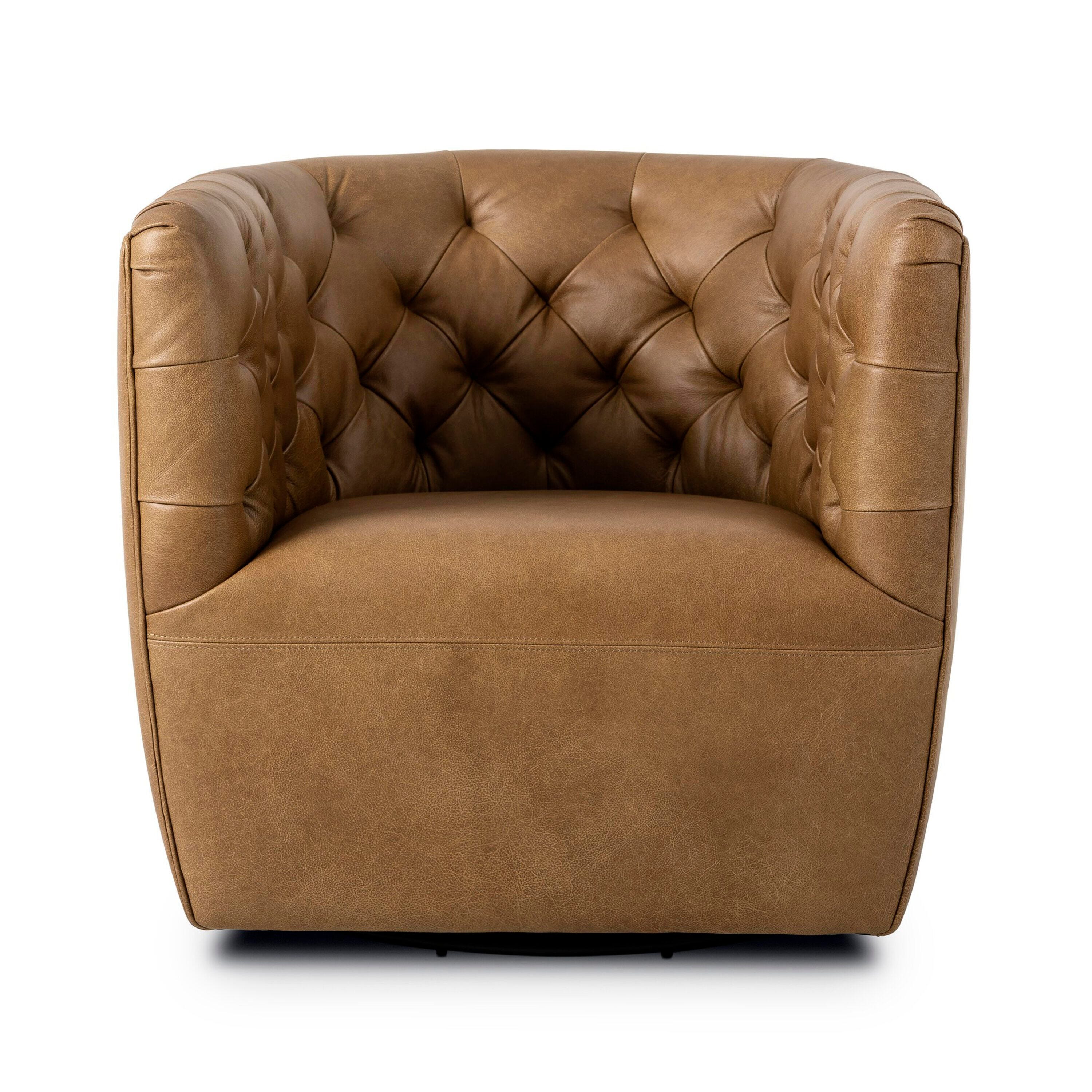 Ashley Luxe Hanover Swivel Chair-Carob Walnut, , large