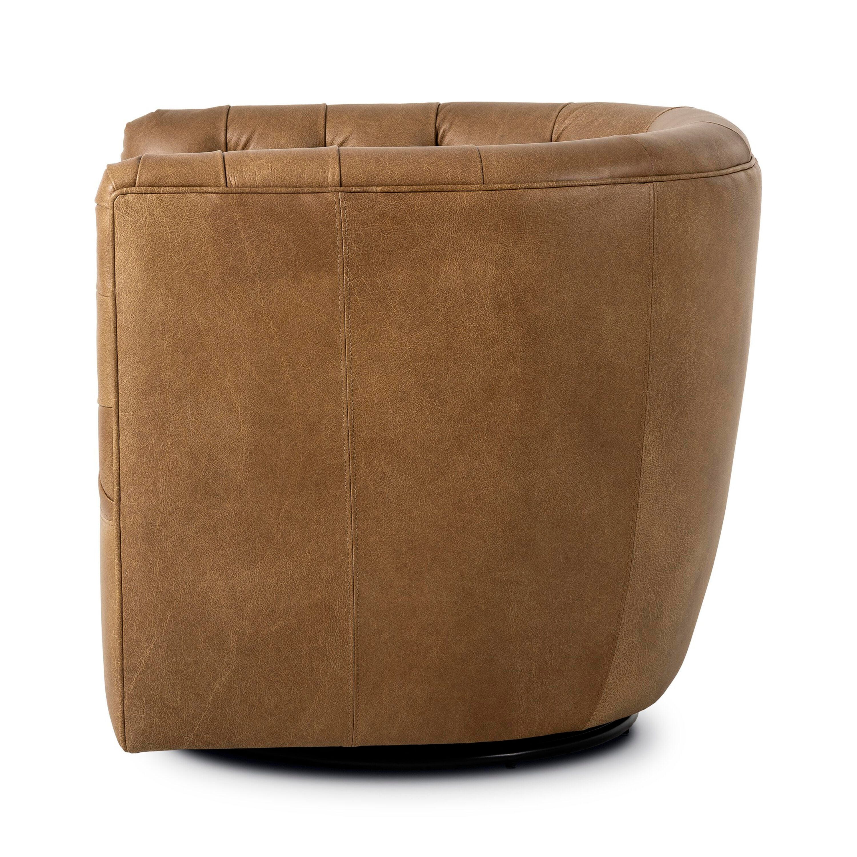 Ashley Luxe Hanover Swivel Chair-Carob Walnut, , large