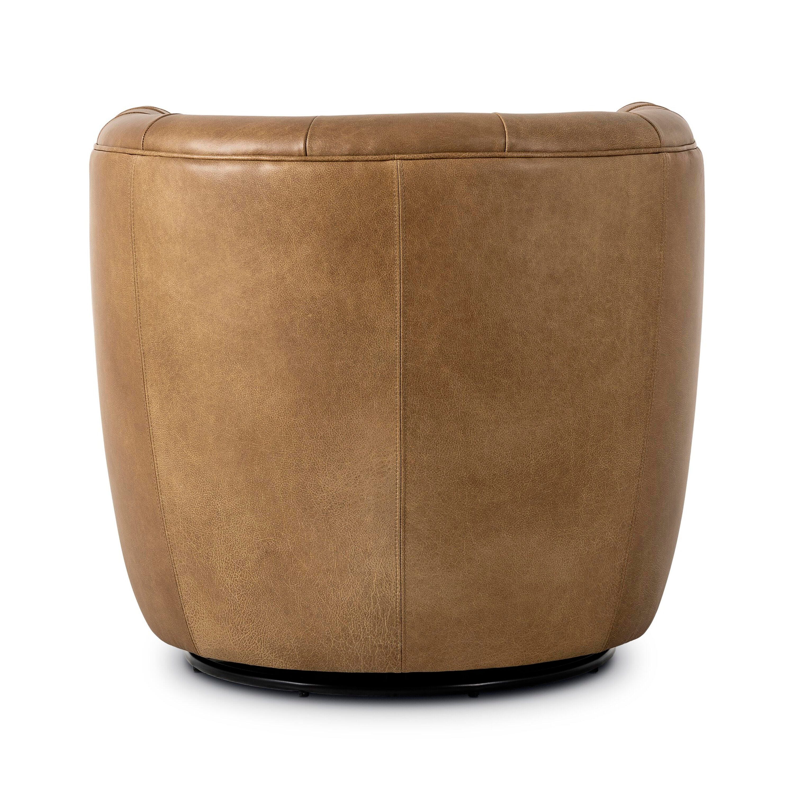 Ashley Luxe Hanover Swivel Chair-Carob Walnut, , large