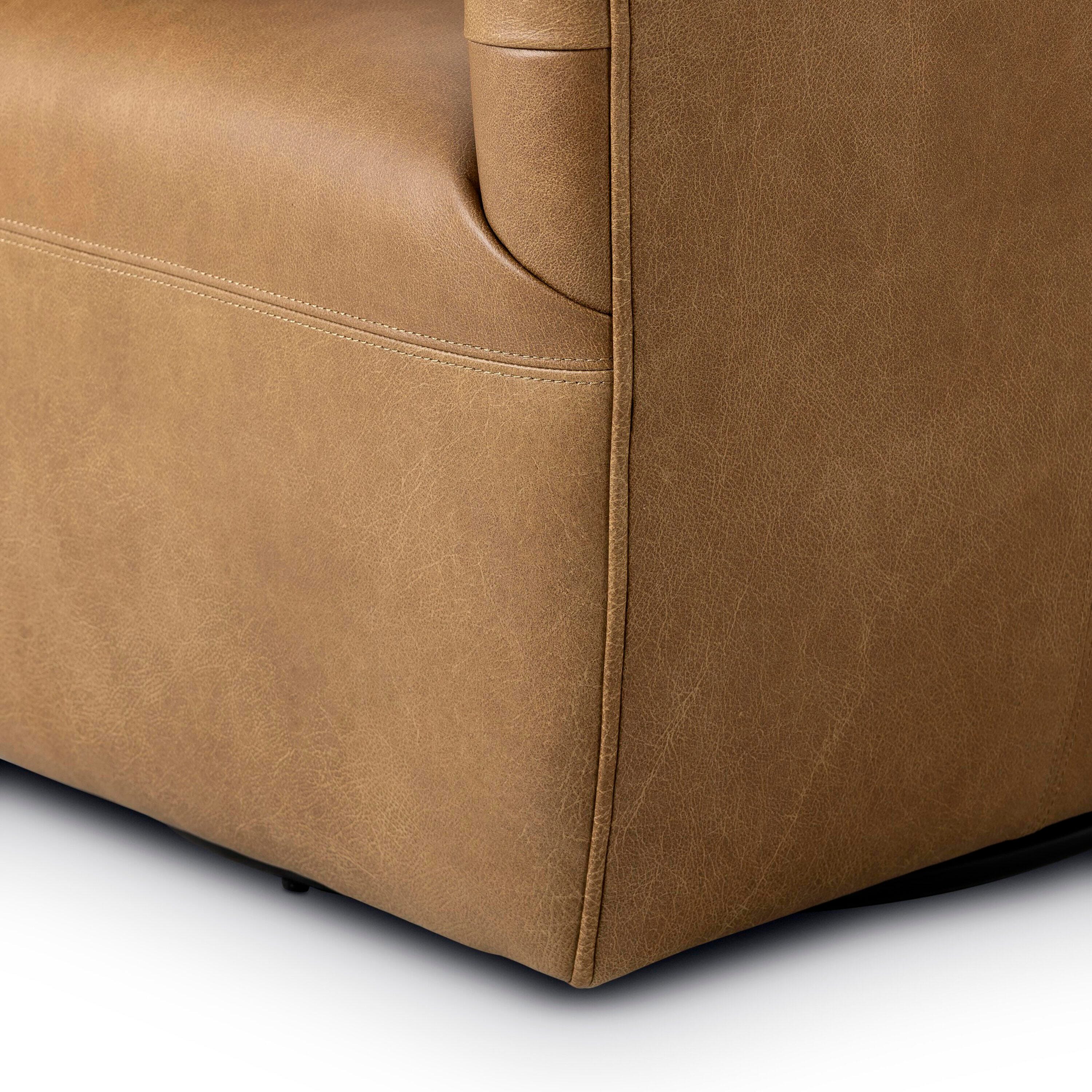 Ashley Luxe Hanover Swivel Chair-Carob Walnut, , large