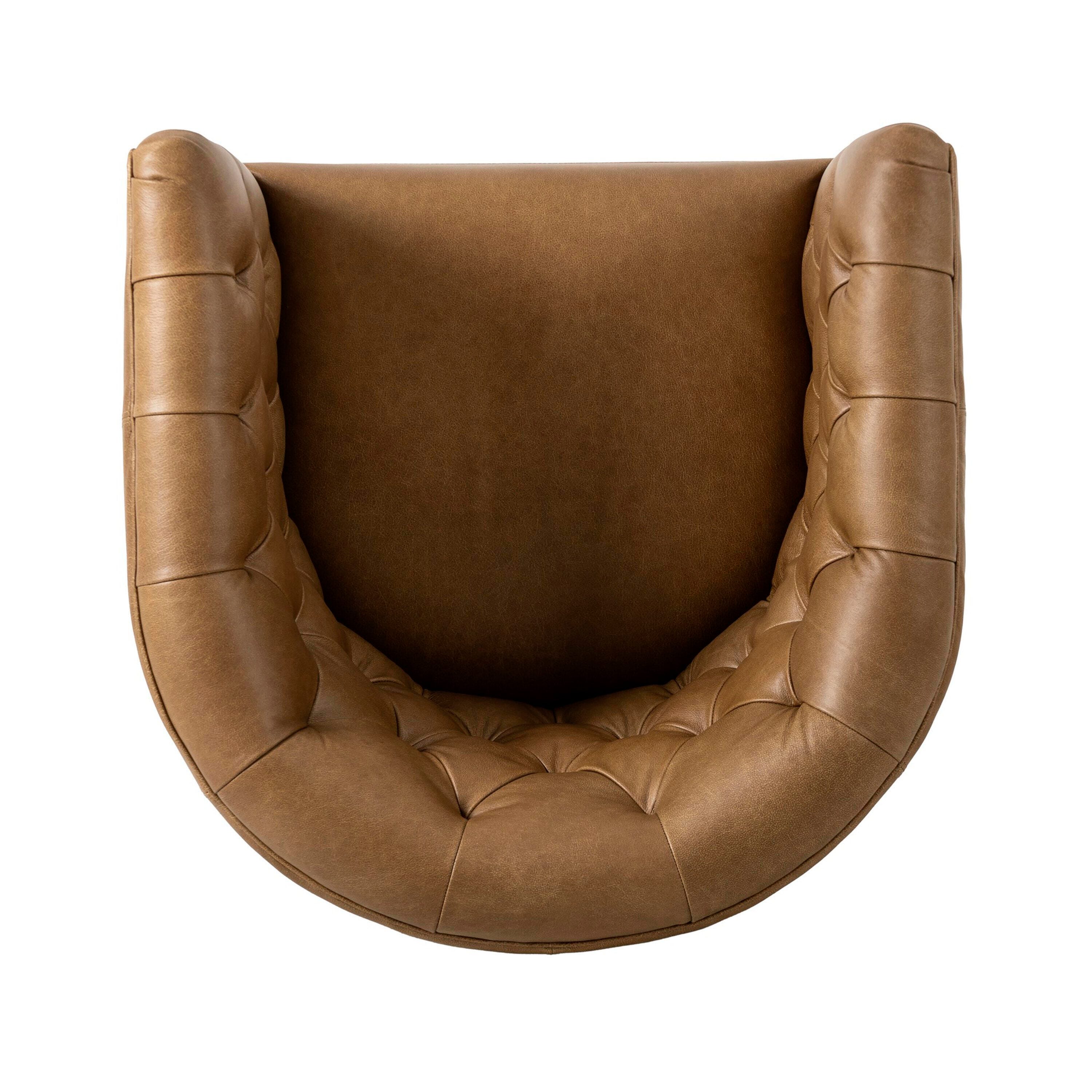 Ashley Luxe Hanover Swivel Chair-Carob Walnut, , large
