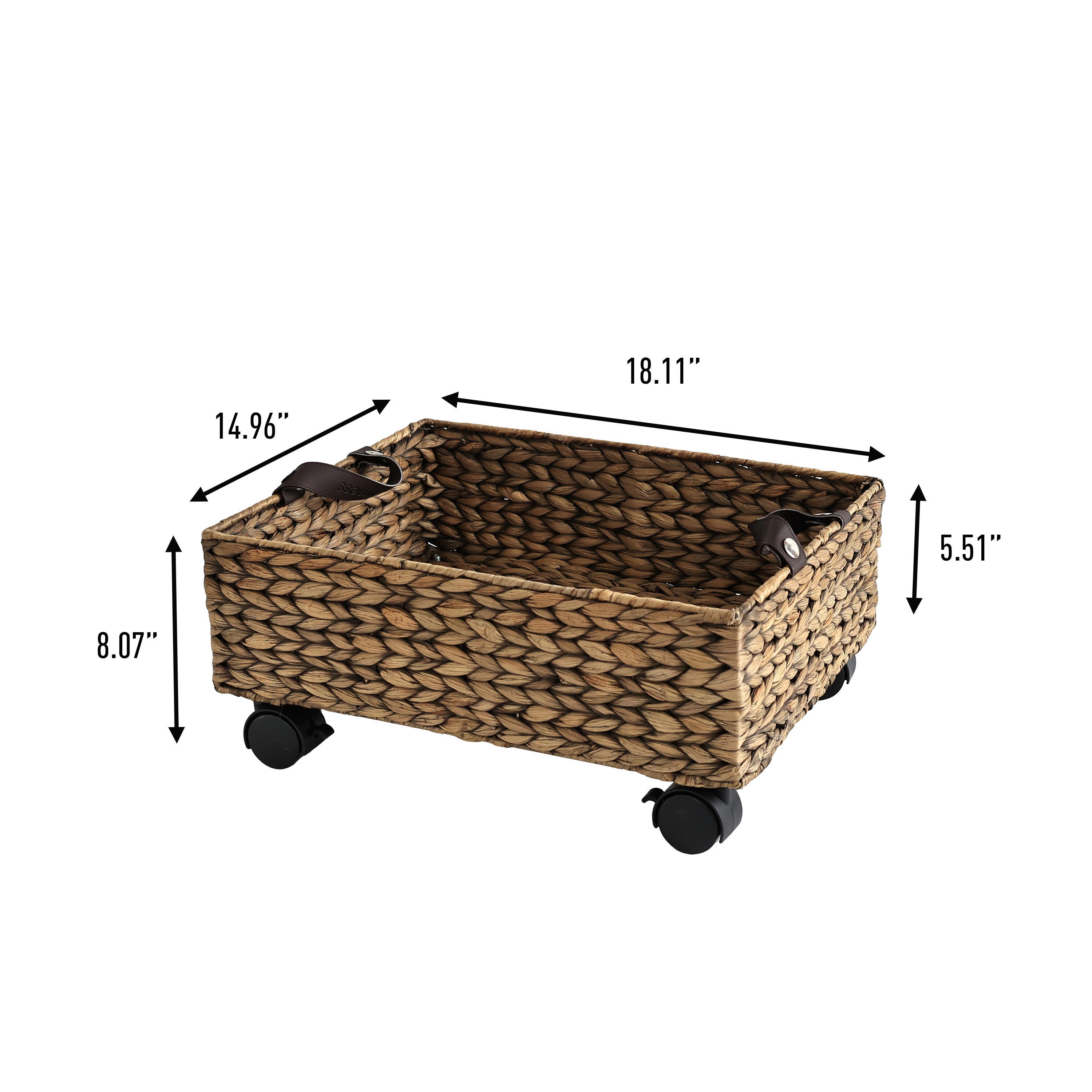 HAPPIMESS Adaline Storage Basket, Brown, large