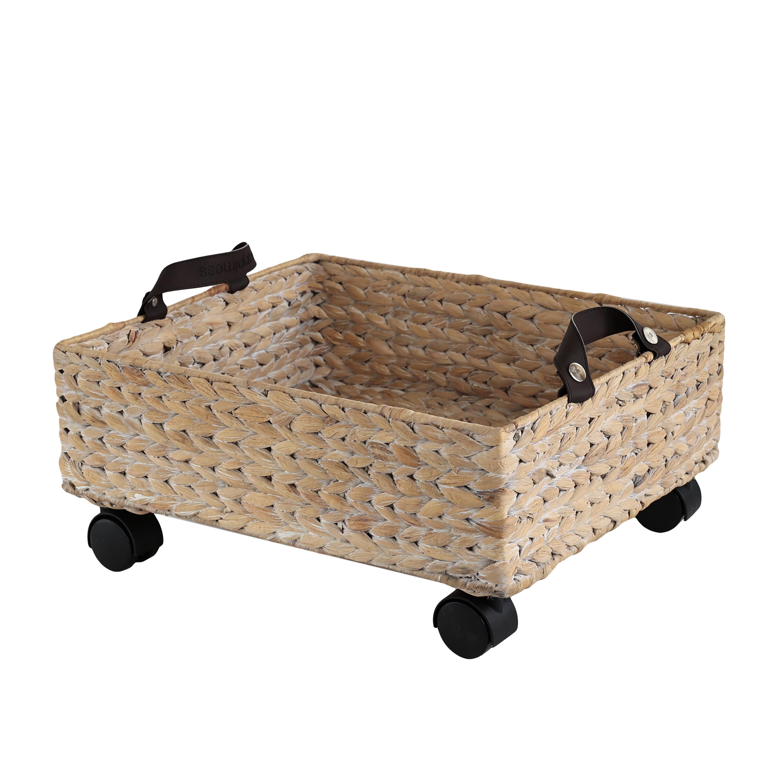 HAPPIMESS Adaline Storage Basket, White Wash, large
