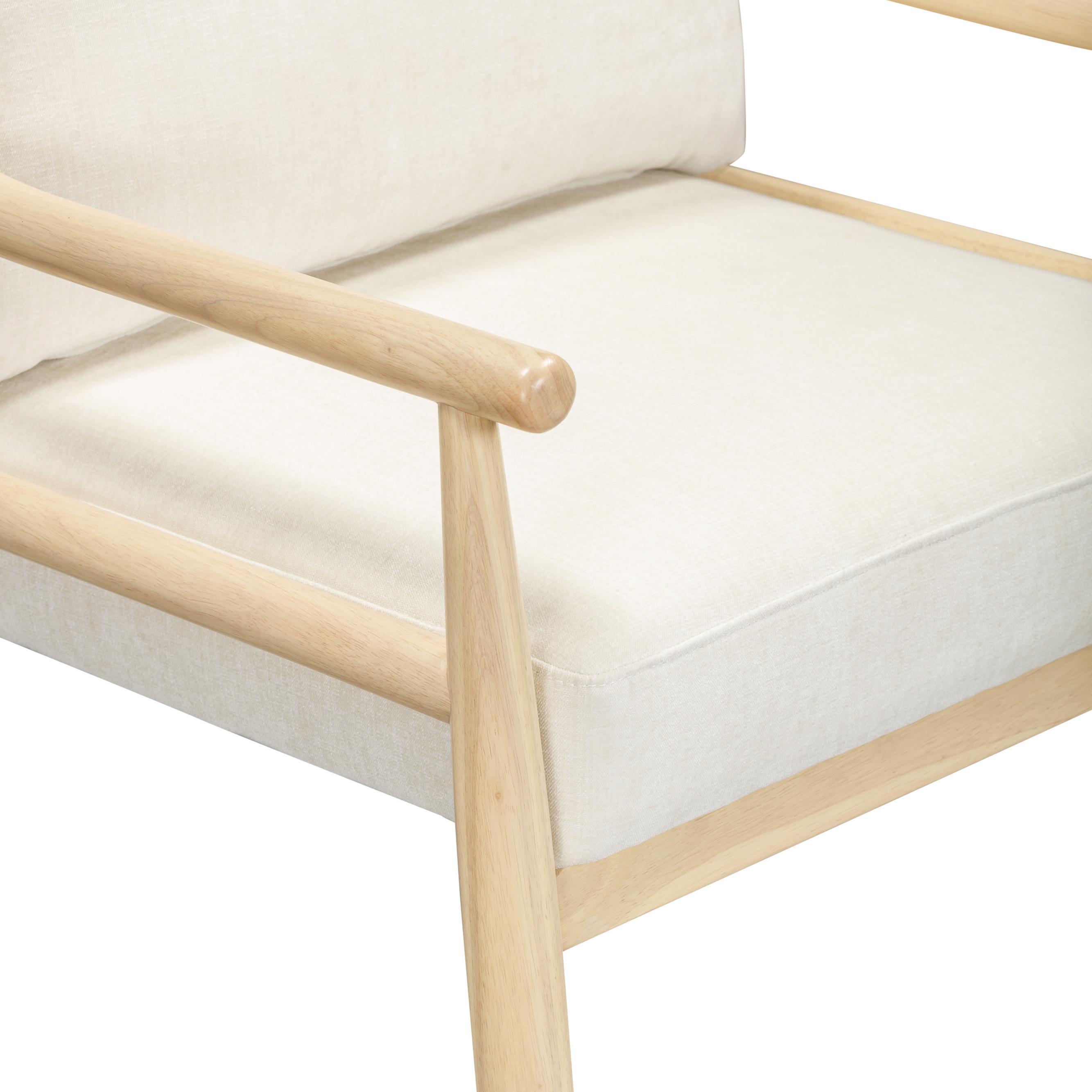 TOV Furniture Dixie Accent Chair, White, large