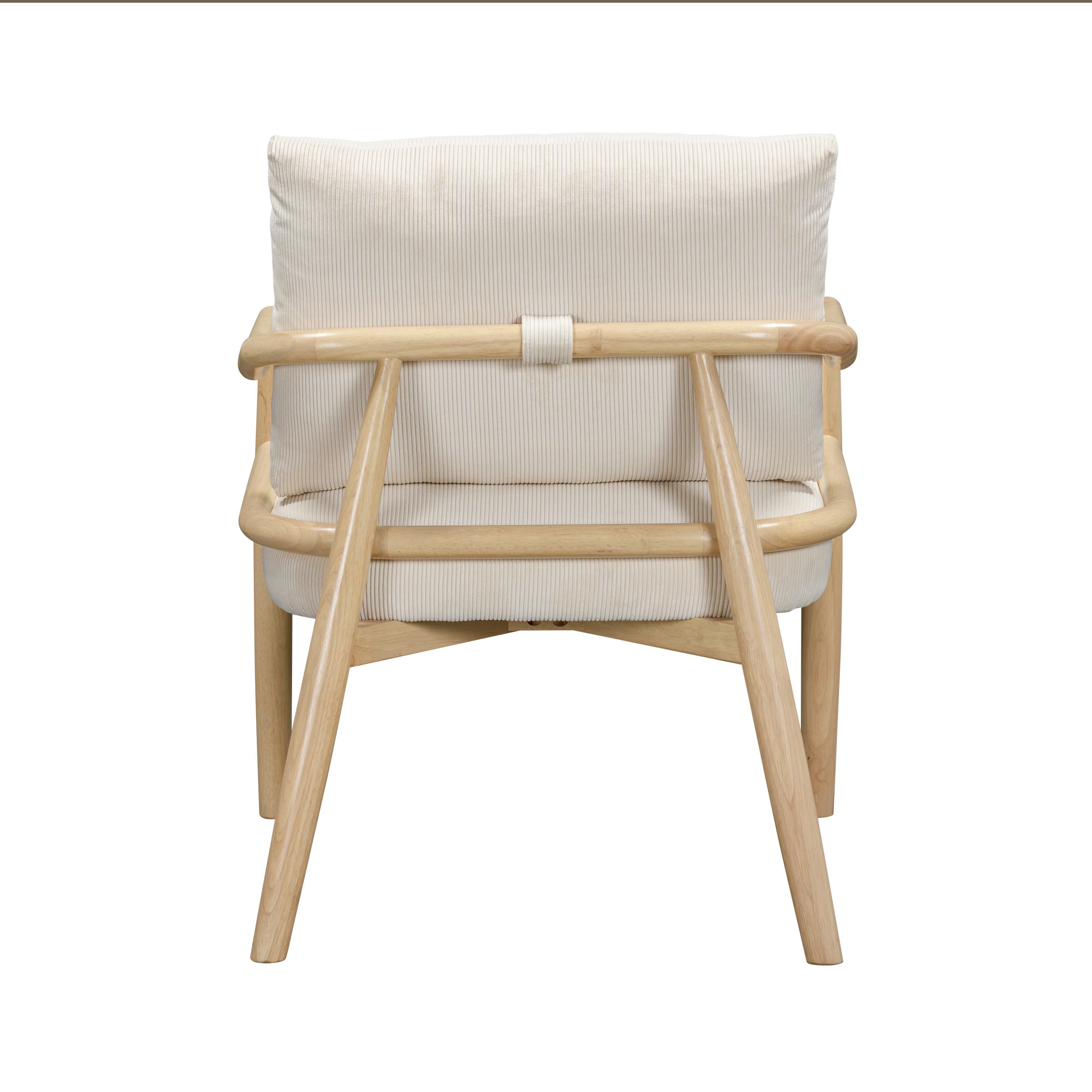 TOV Furniture Dixie Accent Chair, Cream, large