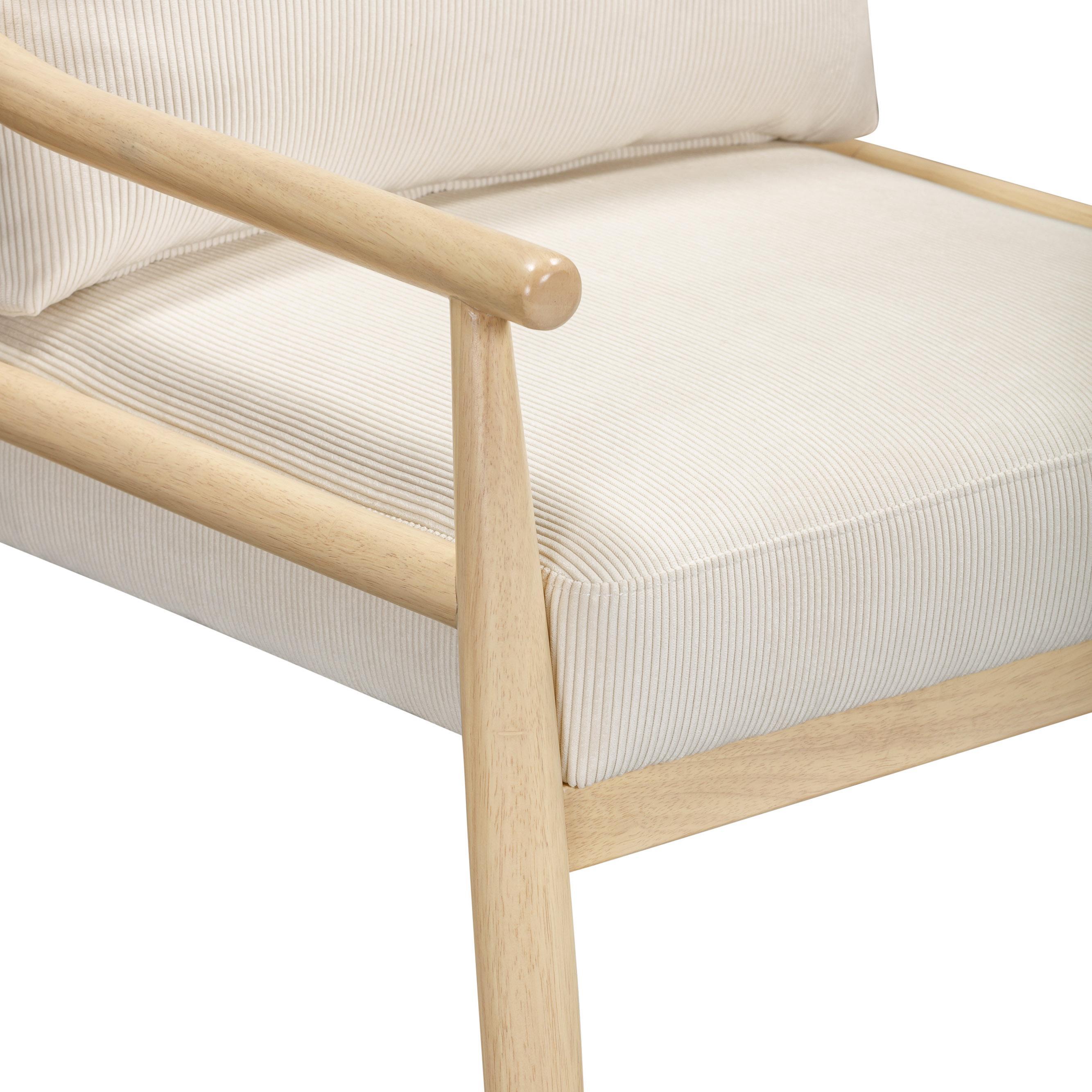 TOV Furniture Dixie Accent Chair, Cream, large