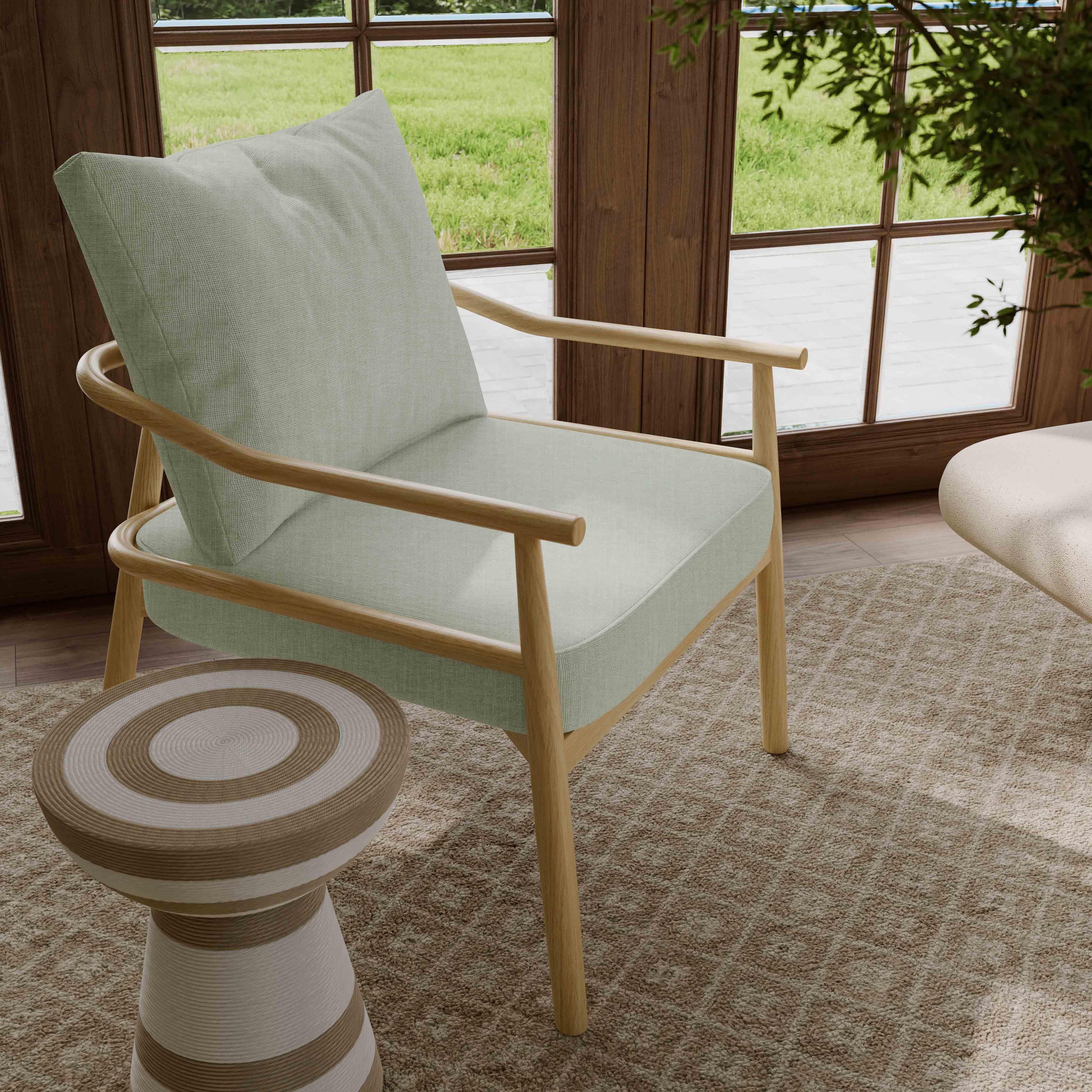 TOV Furniture Dixie Accent Chair, Mint Green, large