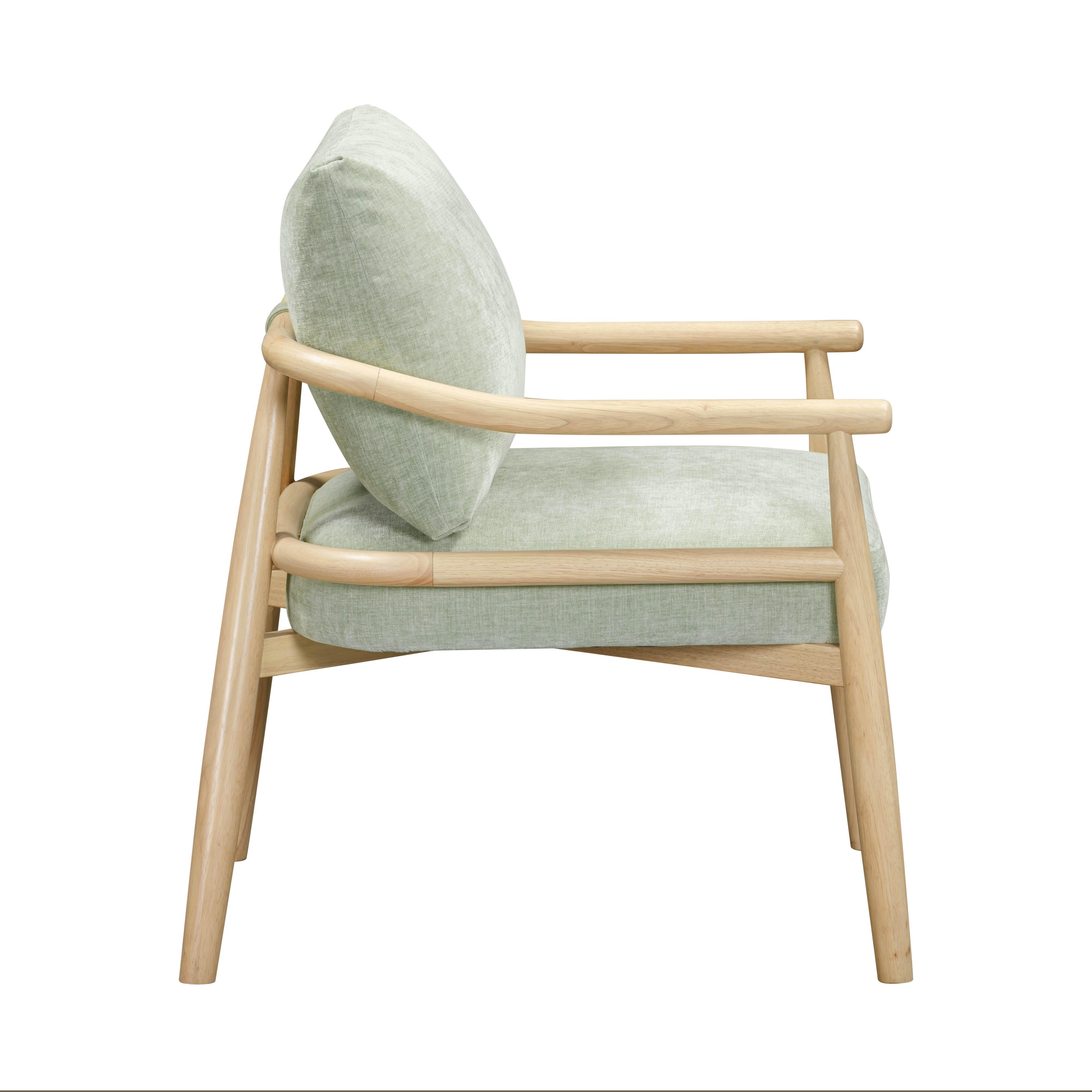 TOV Furniture Dixie Accent Chair, Mint Green, large