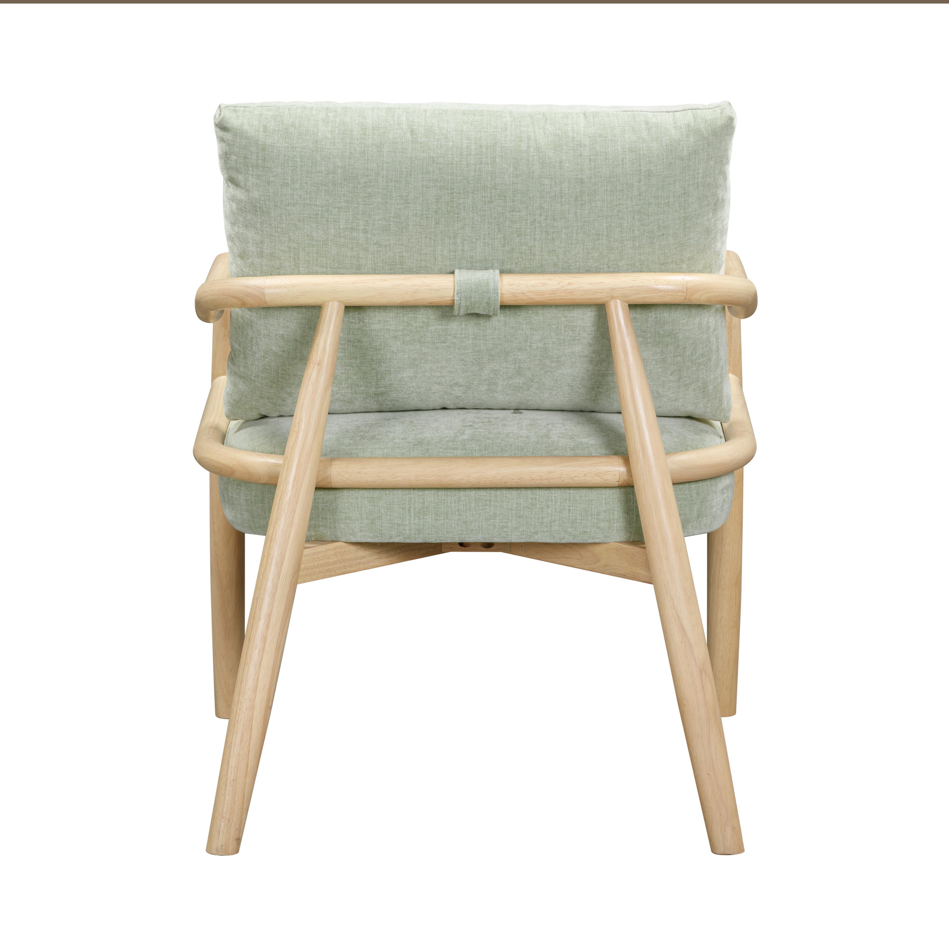 TOV Furniture Dixie Accent Chair, Mint Green, large