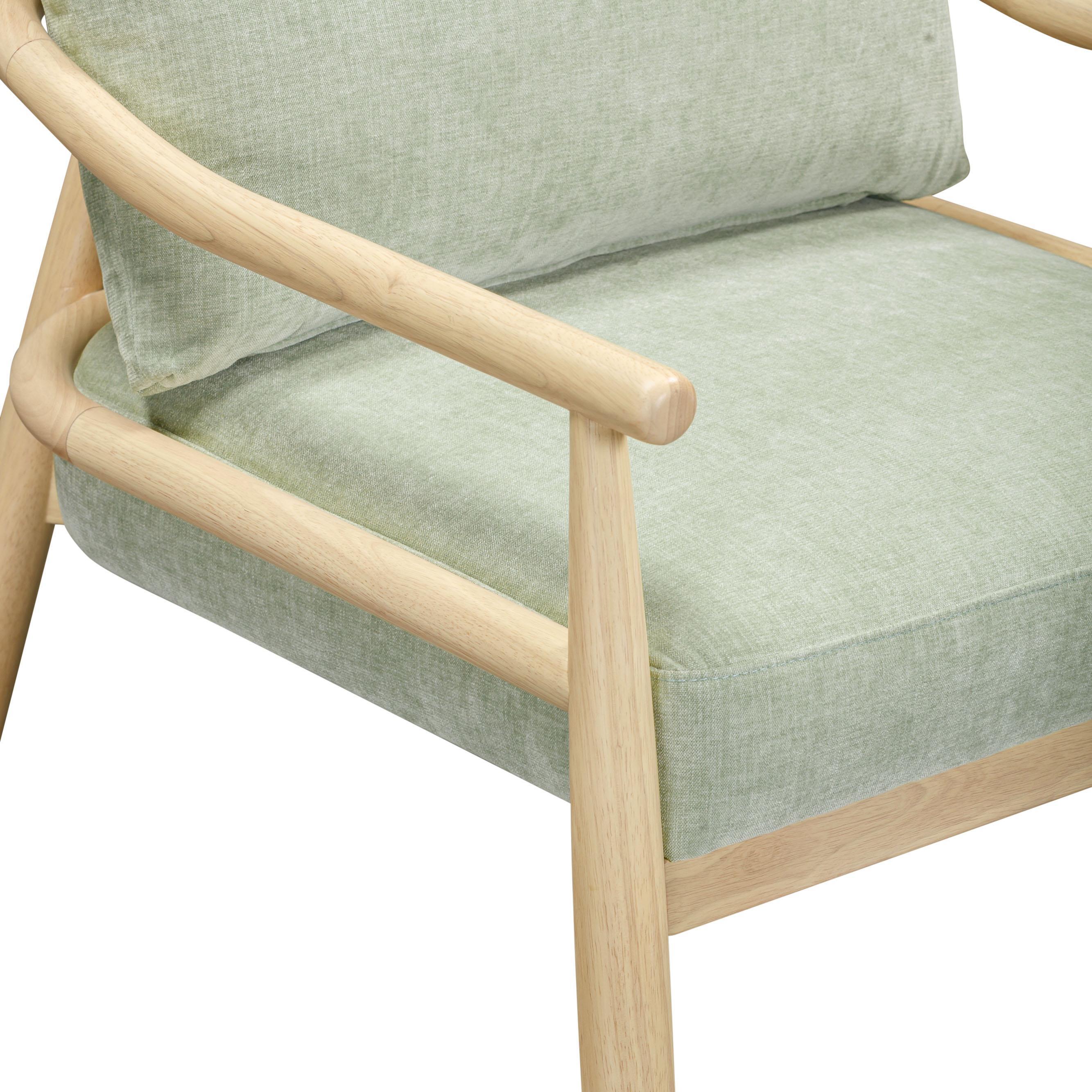 TOV Furniture Dixie Accent Chair, Mint Green, large