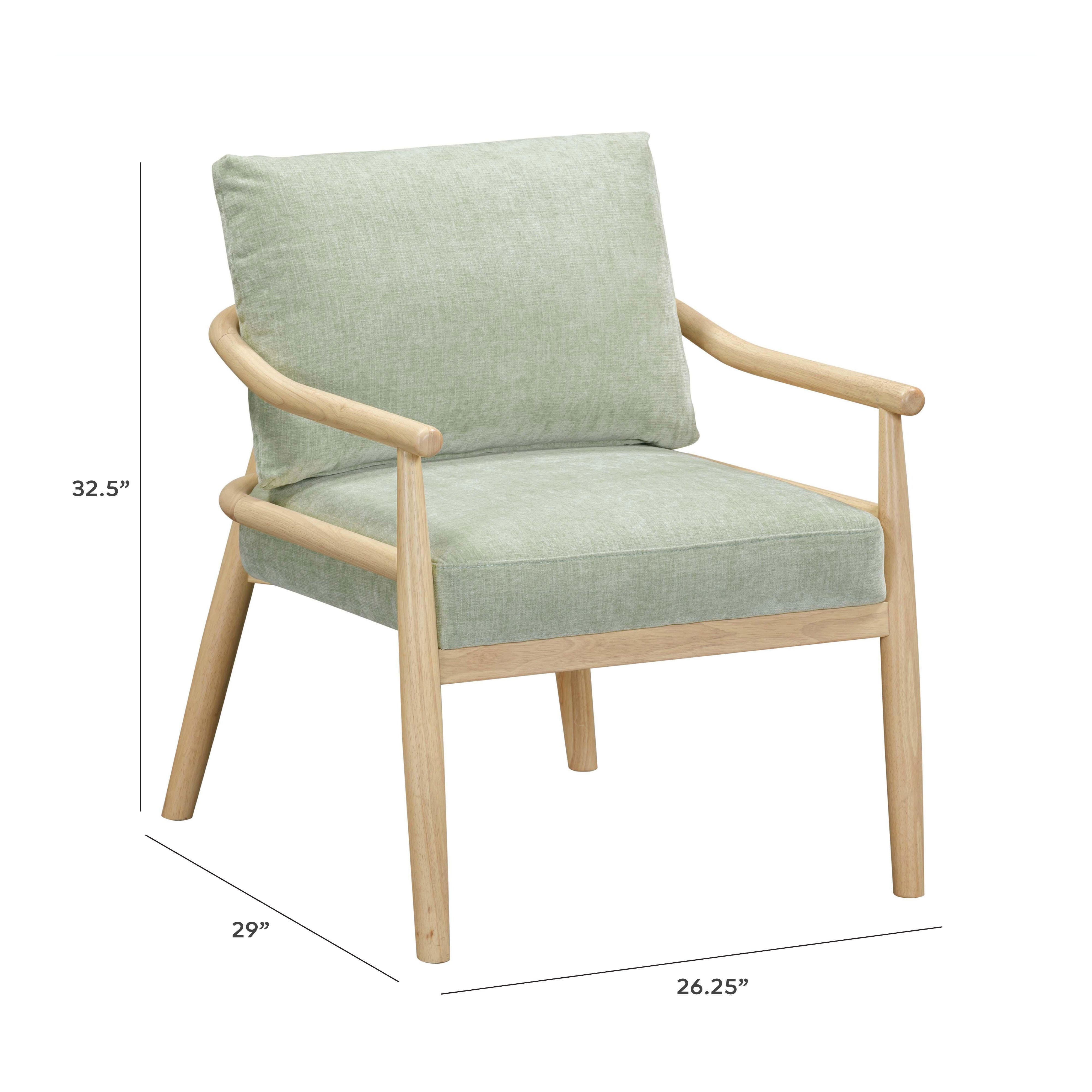 TOV Furniture Dixie Accent Chair, Mint Green, large