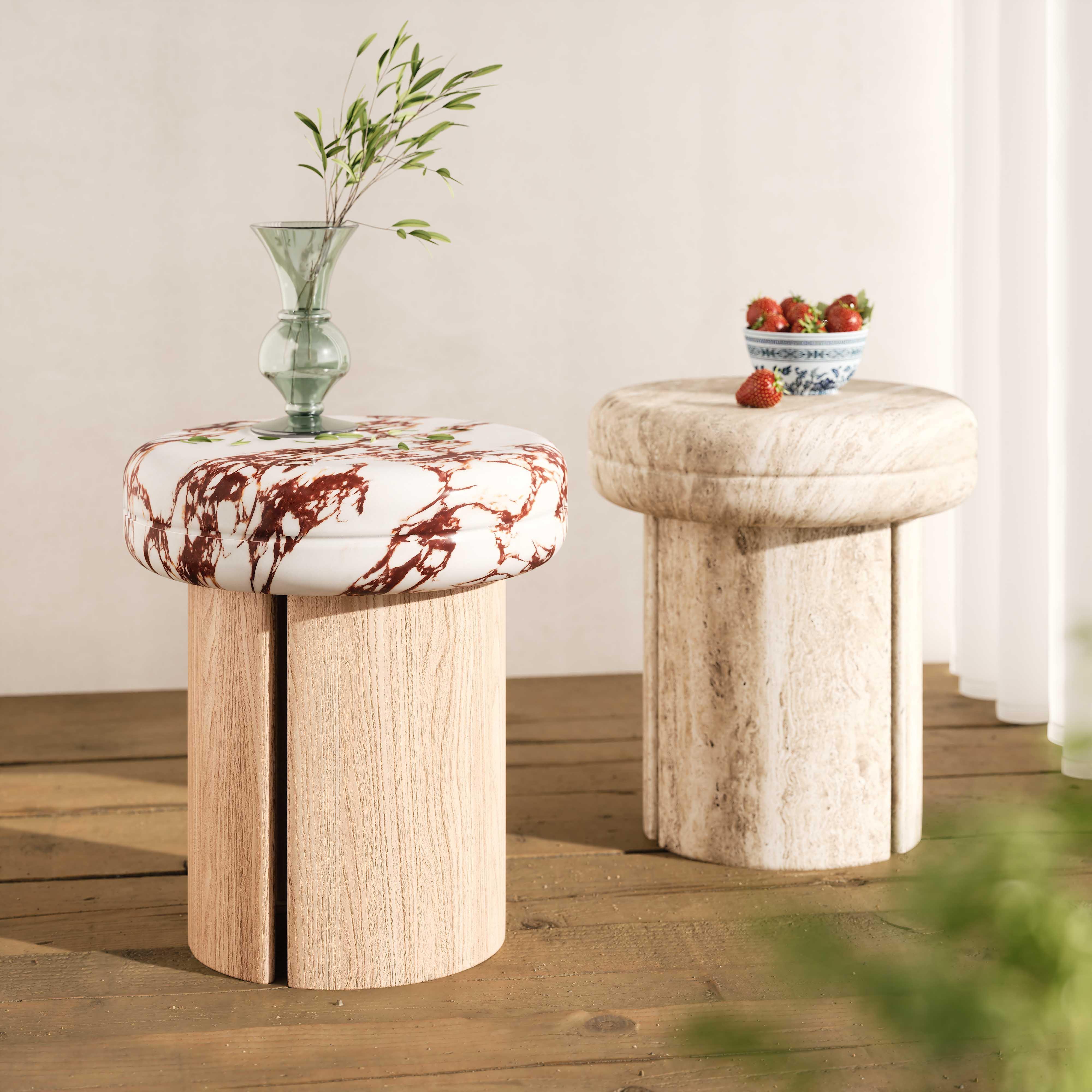 TOV Furniture Sheila Side Table, Multi, large