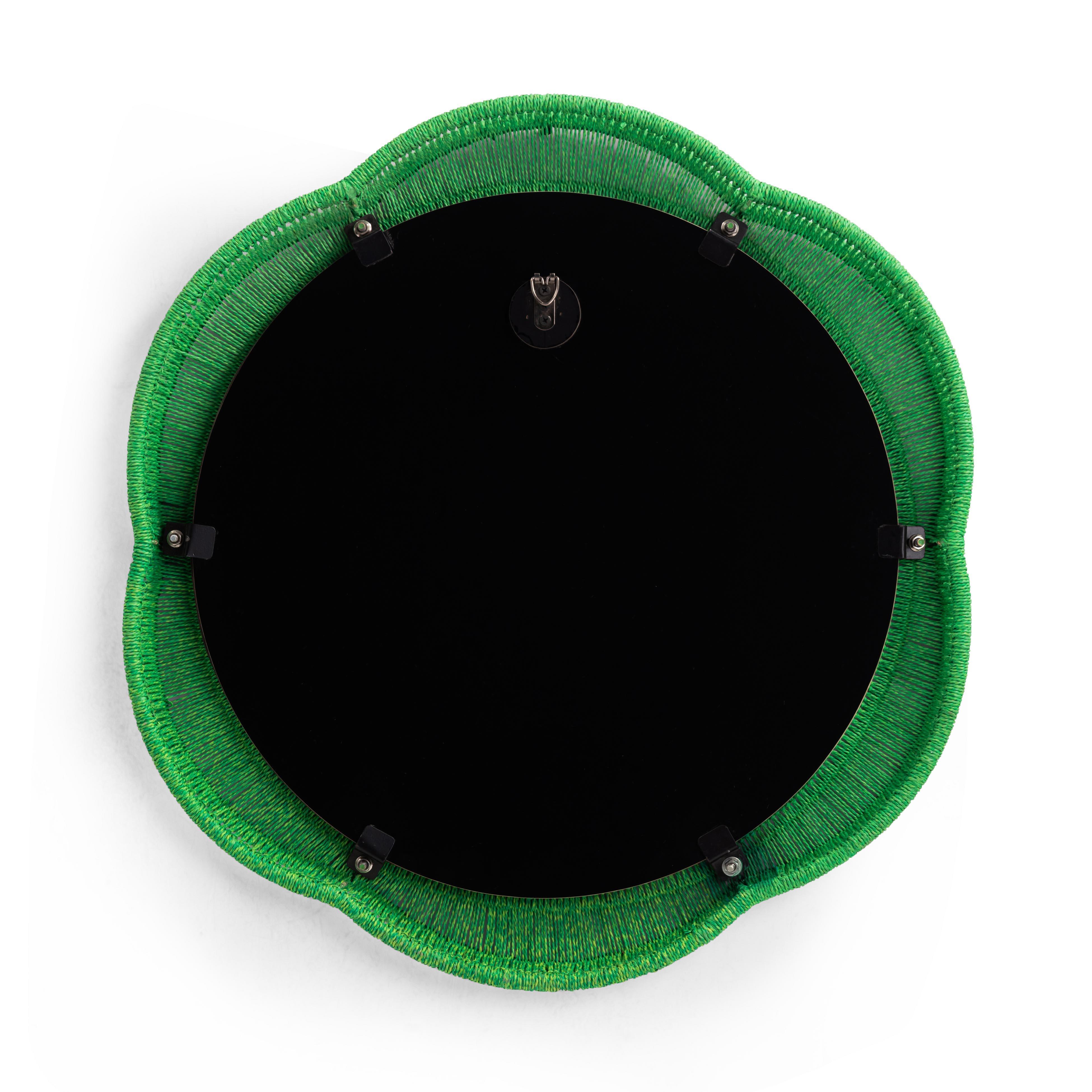 TOV Furniture Zeva Wall Mirror, Green, large