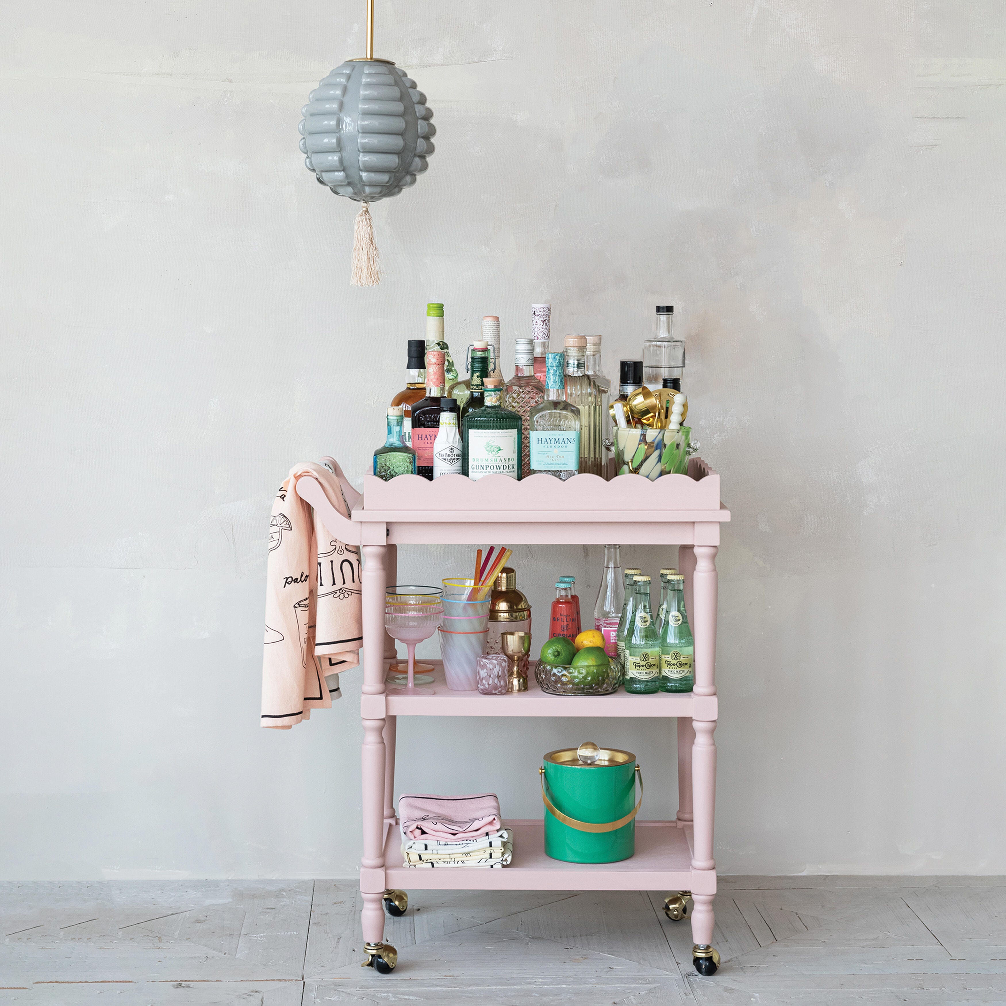 Storied Home 3 Tier Bar Scalloped Tray, , large