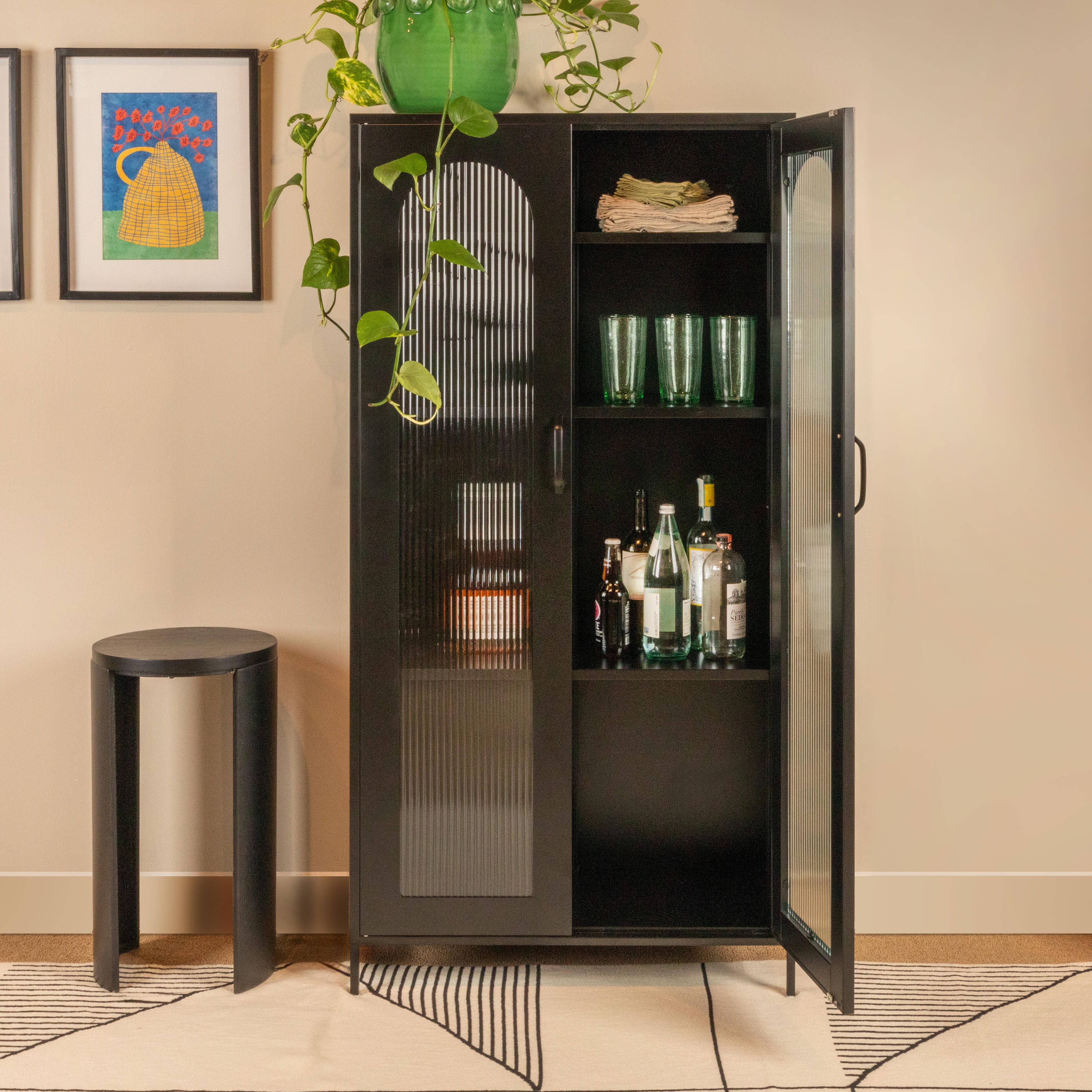 Storied Home 31" Curio Cabinet, , large